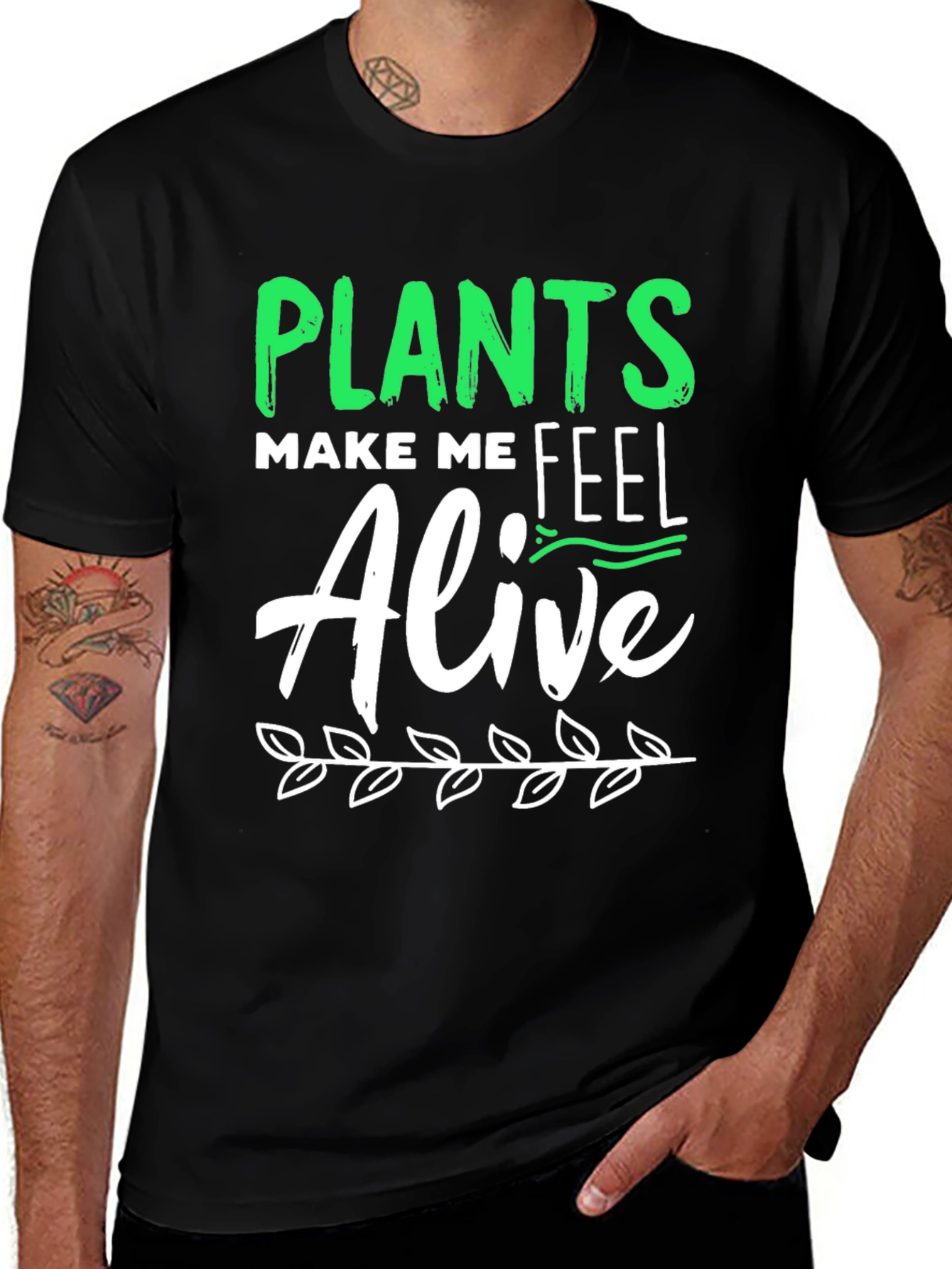 Variant 15 of Plants Make Me Feel Alive Graphic Tee