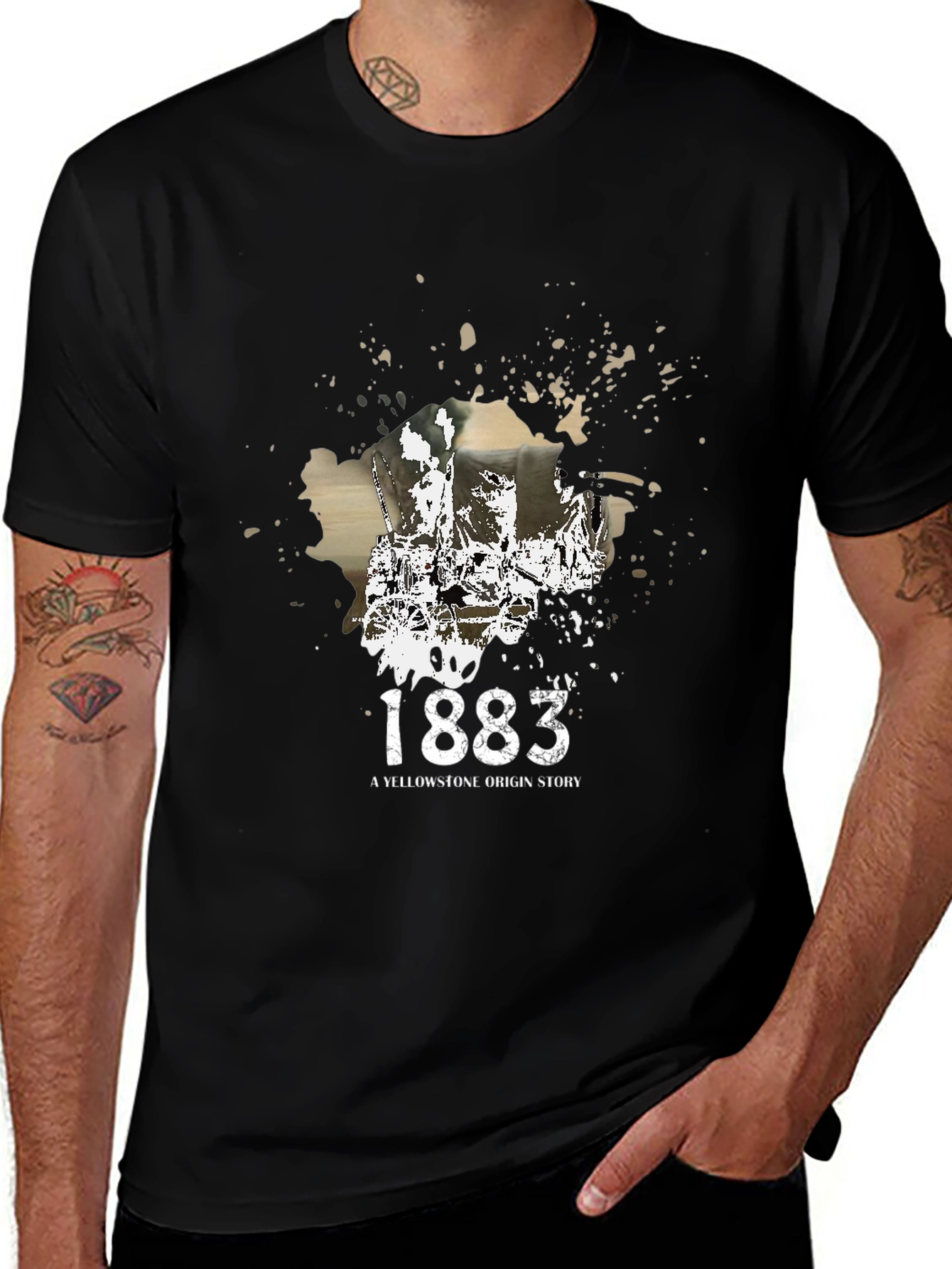 Variant 3 of Yellowstone 1883 Origin Story Graphic T-Shirt