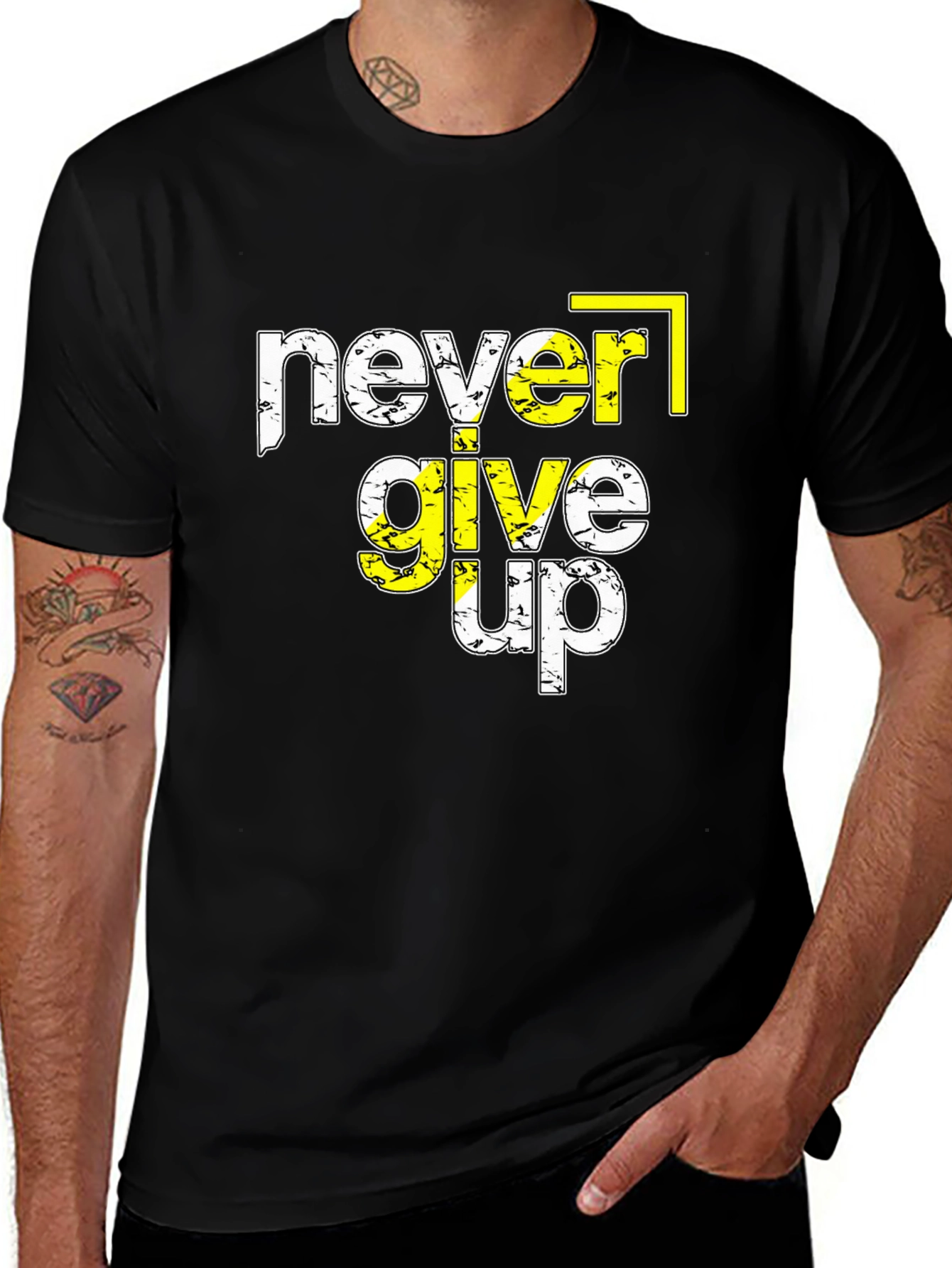 Variant 26 of Never Give Up Graphic T-Shirt