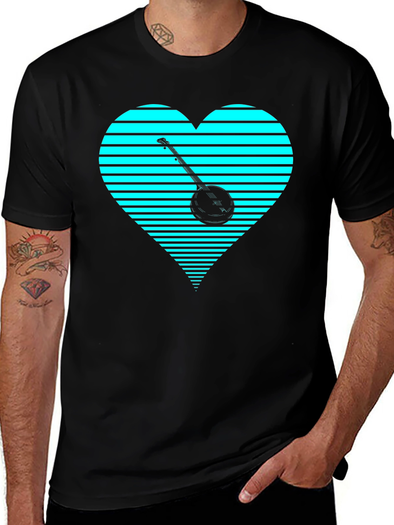 Variant 3 of Banjo Heart Graphic Tee