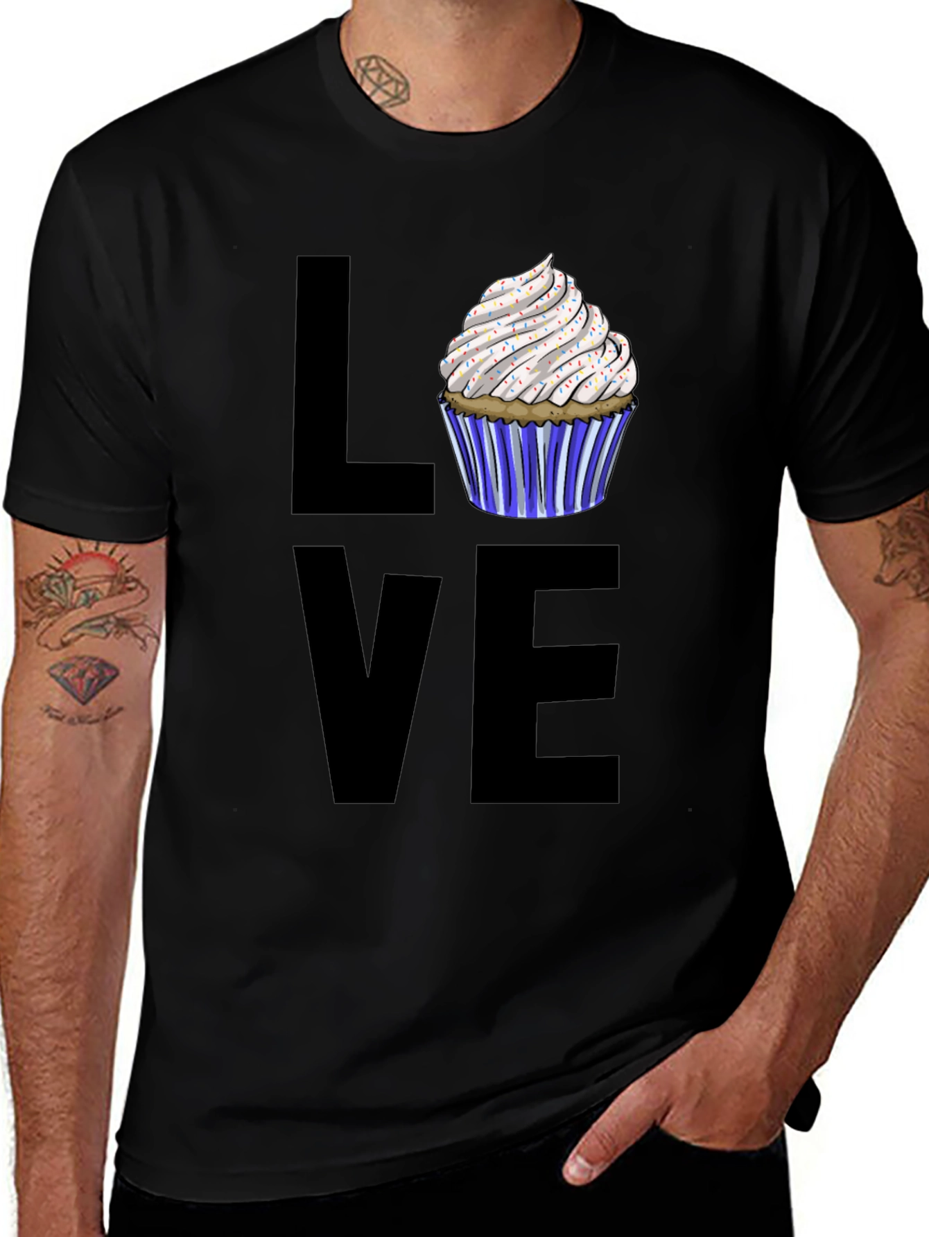Variant 23 of Love Cupcake Graphic Tee - Sweet Treat Shirt