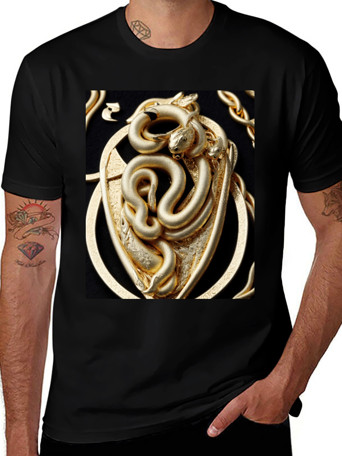 Variant 2 of Golden Serpent T-Shirt
