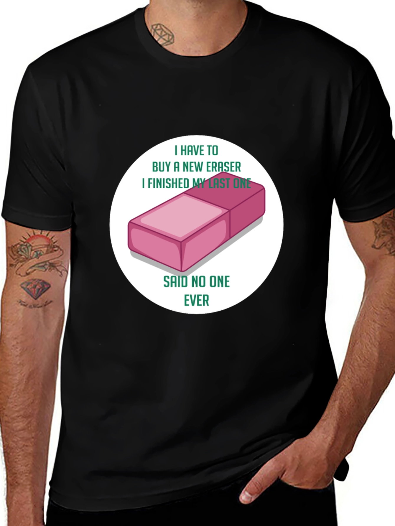 Variant 2 of Funny Eraser T-Shirt - Novelty Gift for Students & Teachers