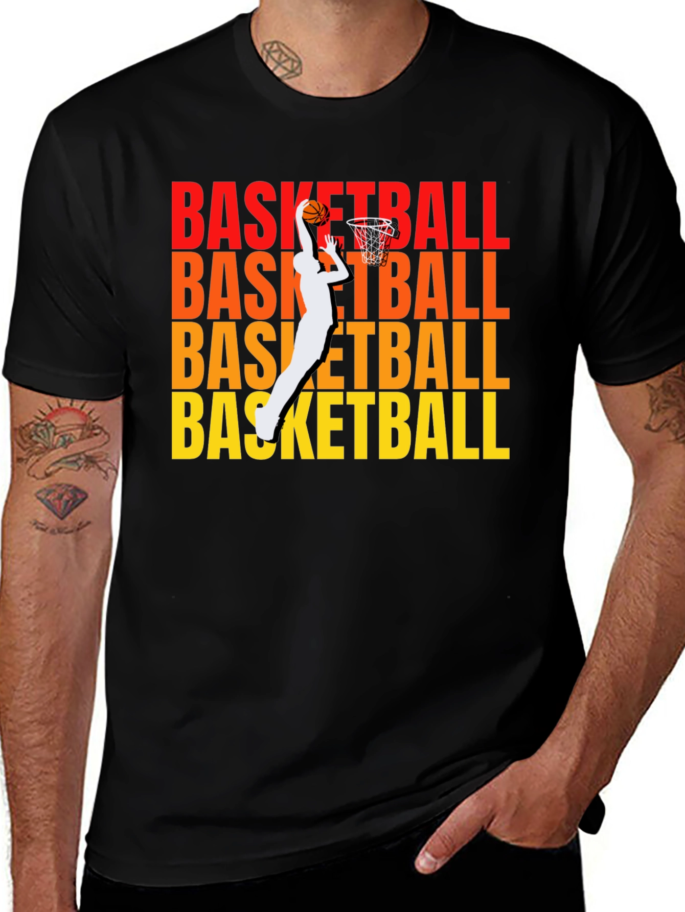 Variant 20 of Basketball Graphic Print T-Shirt
