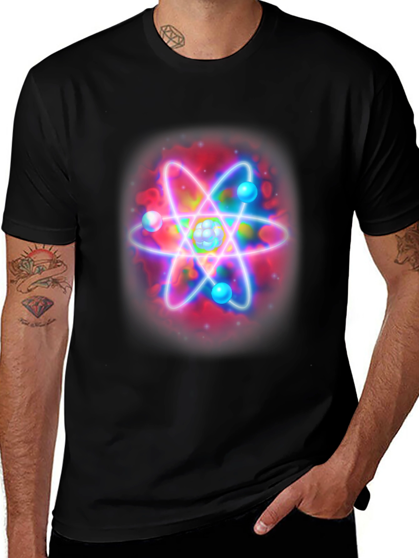 Atom Graphic T-Shirt - Science Design