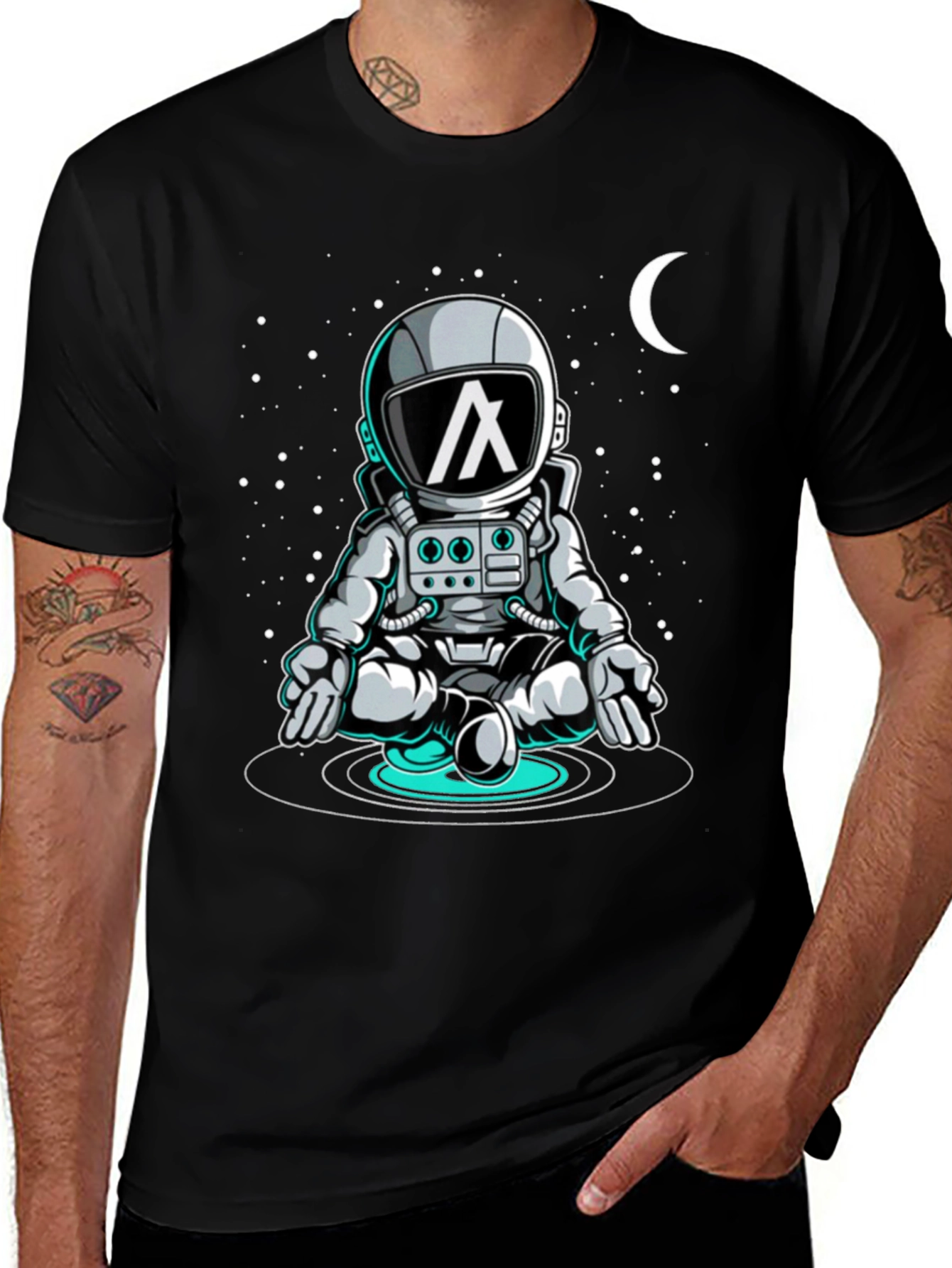 Meditating Astronaut T-Shirt