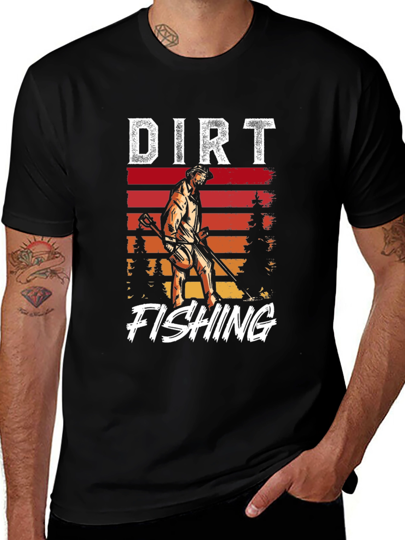 Variant 13 of Dirt Fishing Graphic Tee - Metal Detecting Adventure