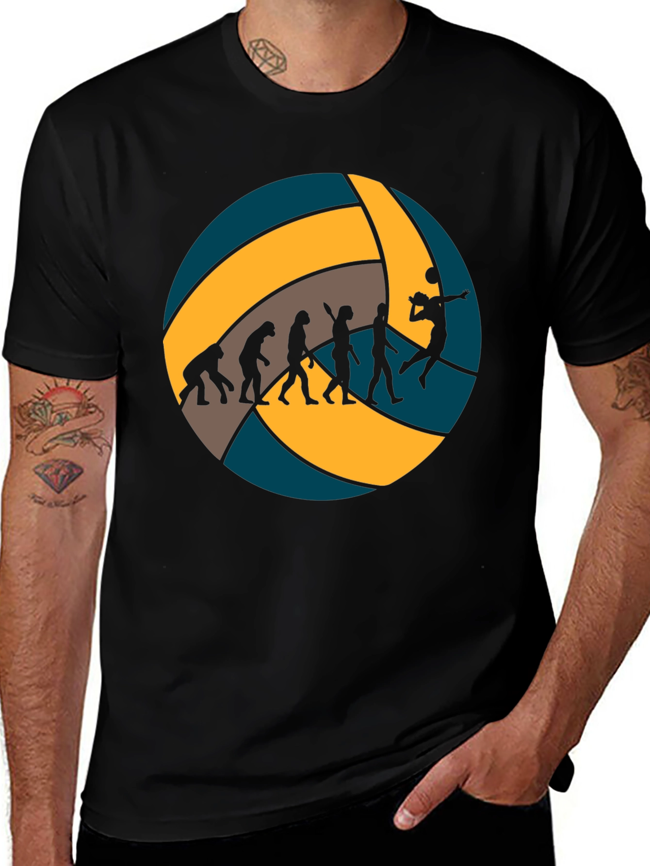 Variant 30 of Volleyball Evolution T-Shirt