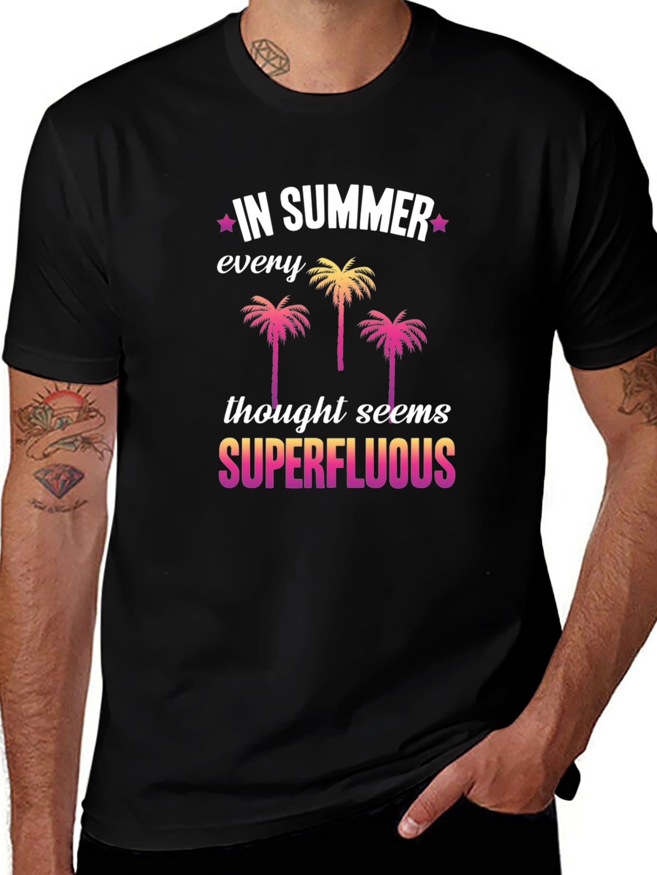 Variant 14 of Summer Vibes Graphic Tee - Superfluous Thoughts