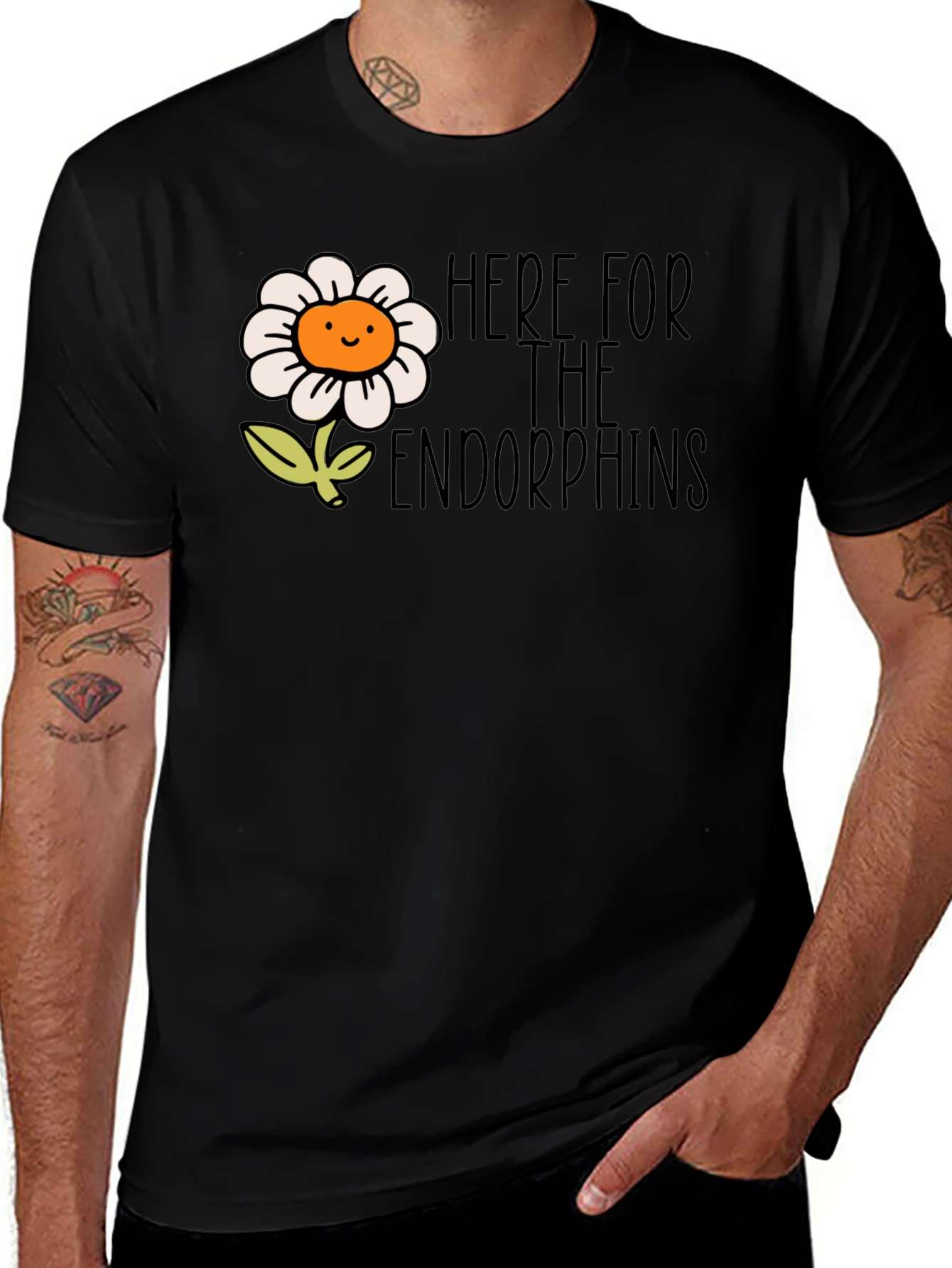 Variant 28 of Here for the Endorphins Flower T-Shirt