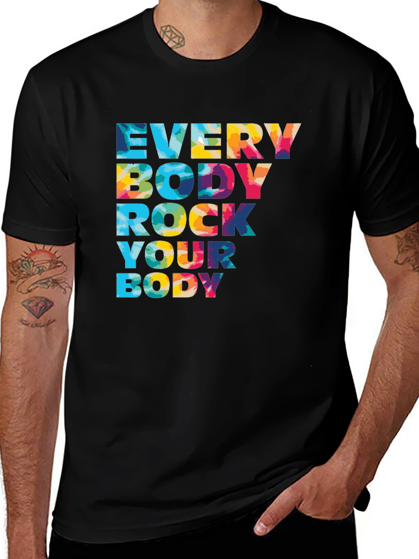 Variant 30 of Everybody Rock Your Body Graphic Tee