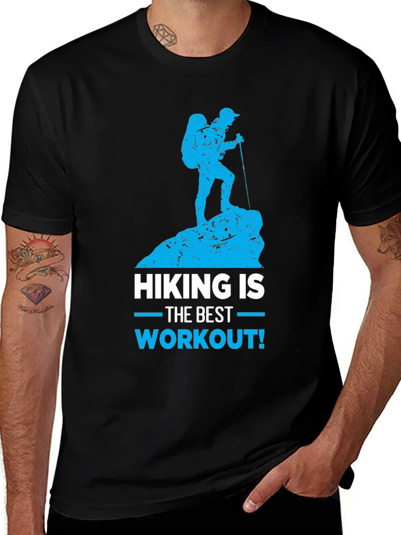 Variant 18 of Hiking Is The Best Workout T-Shirt