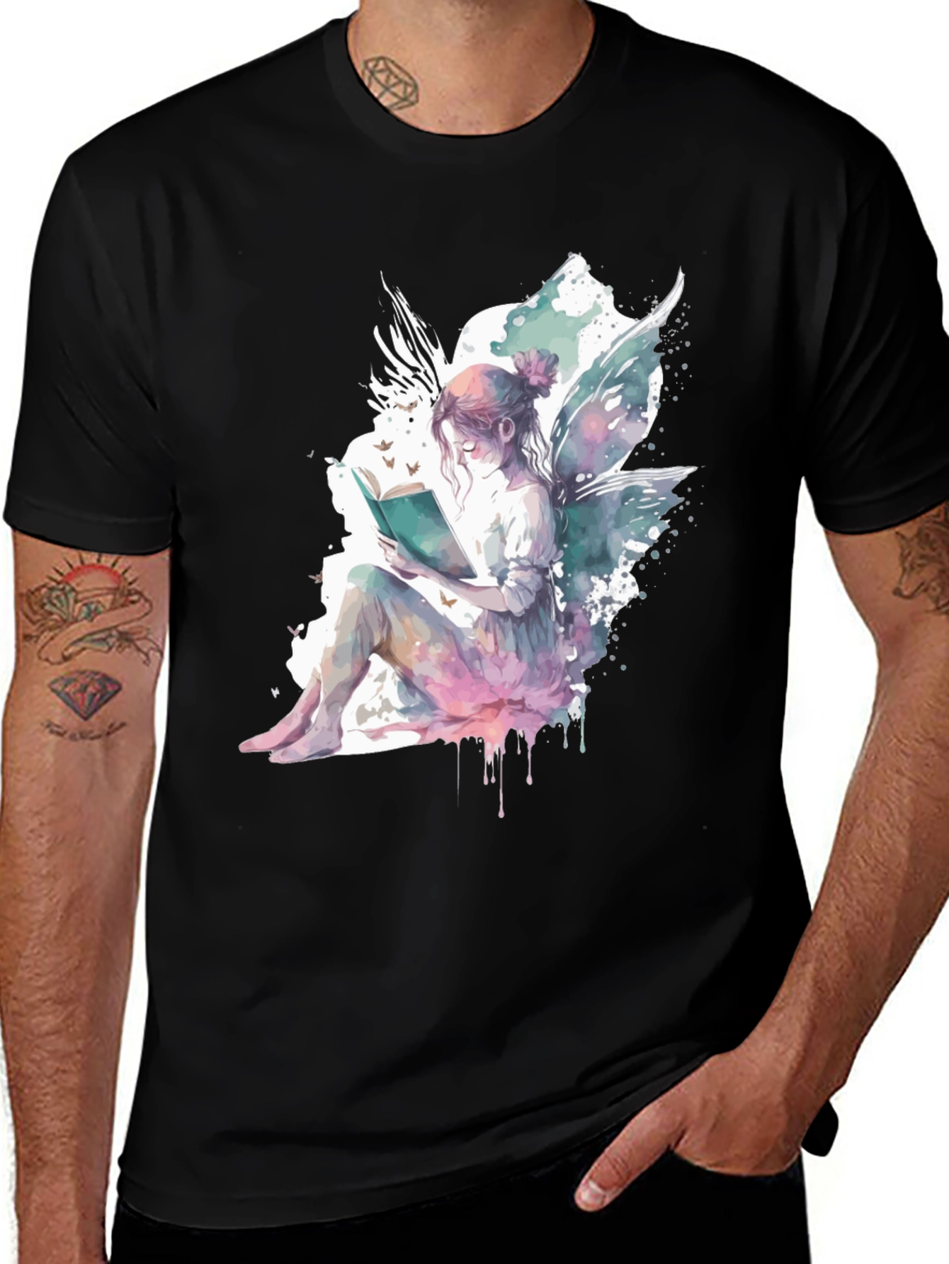Variant 8 of Fairy Reading Book T-Shirt - Fantasy Tee