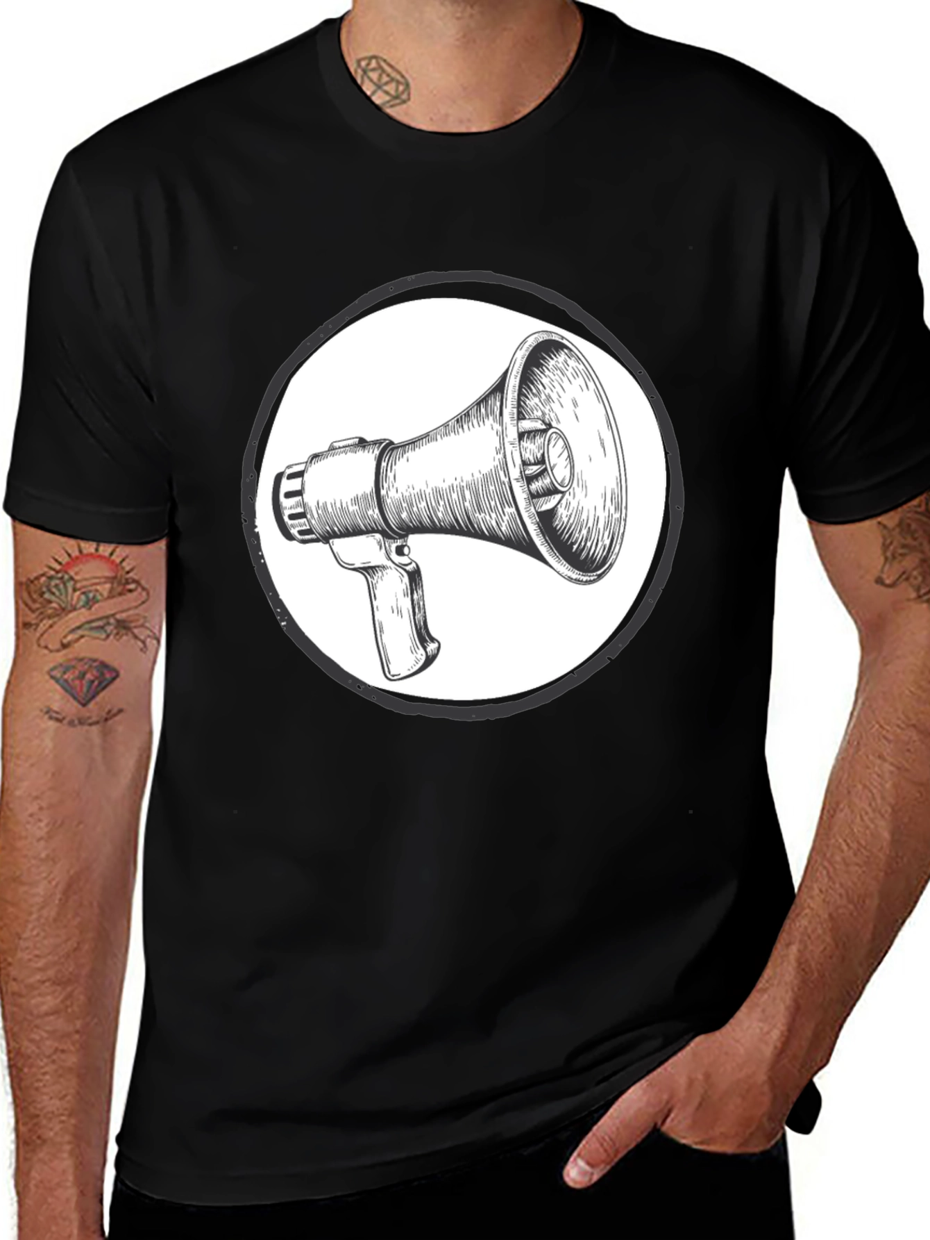 Variant 26 of Megaphone Graphic Tee - Speak Up!