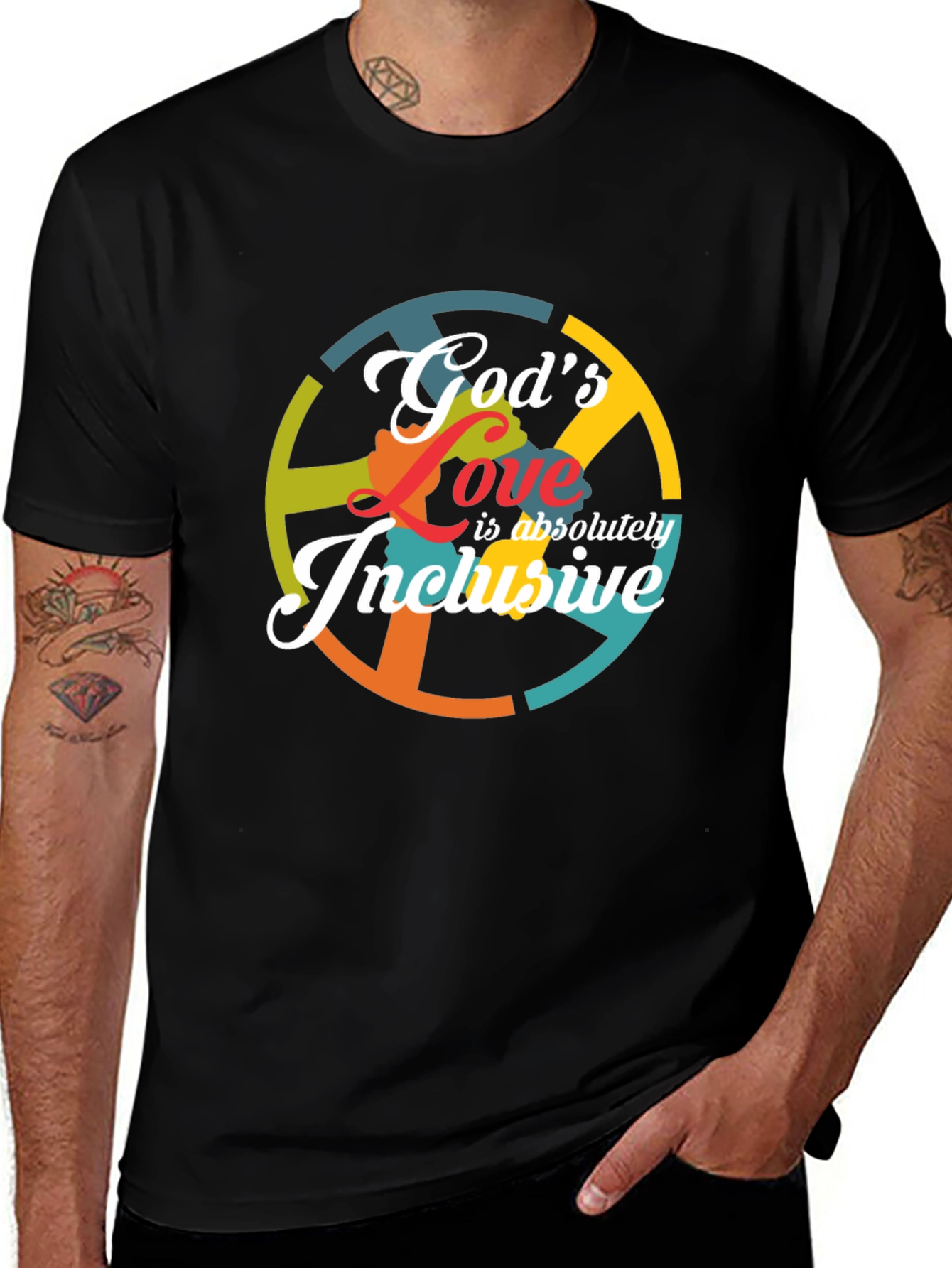 Variant 25 of God's Love Inclusive Graphic T-Shirt
