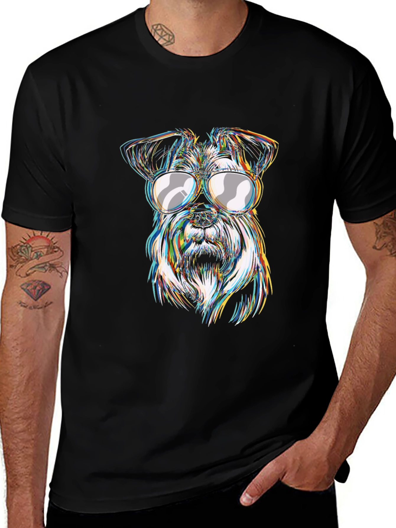 Variant 5 of Cool Dog Graphic T-Shirt - Trendy Canine Tee