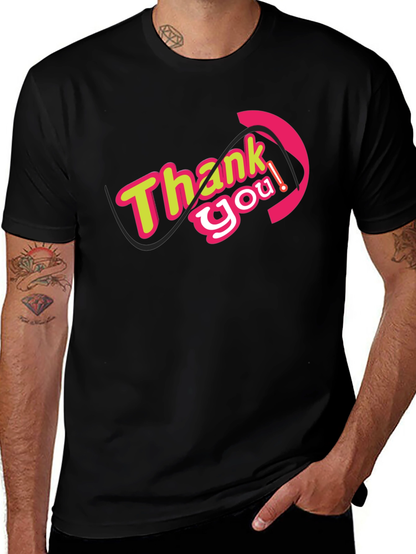 Variant 9 of Thank You Graphic Tee - Stylish Comfort