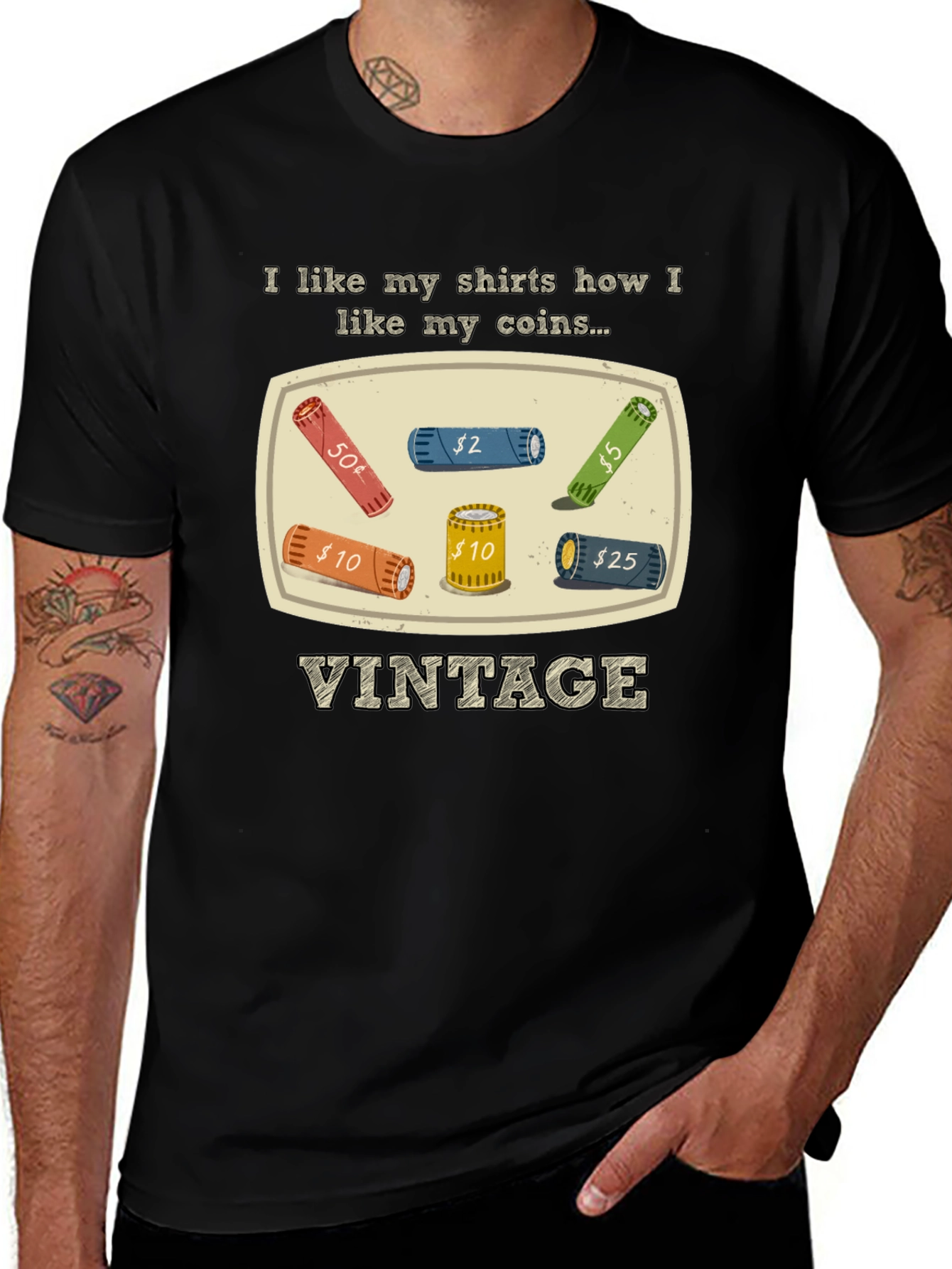 Variant 15 of Vintage Coin Collector T-Shirt - Funny Graphic Tee