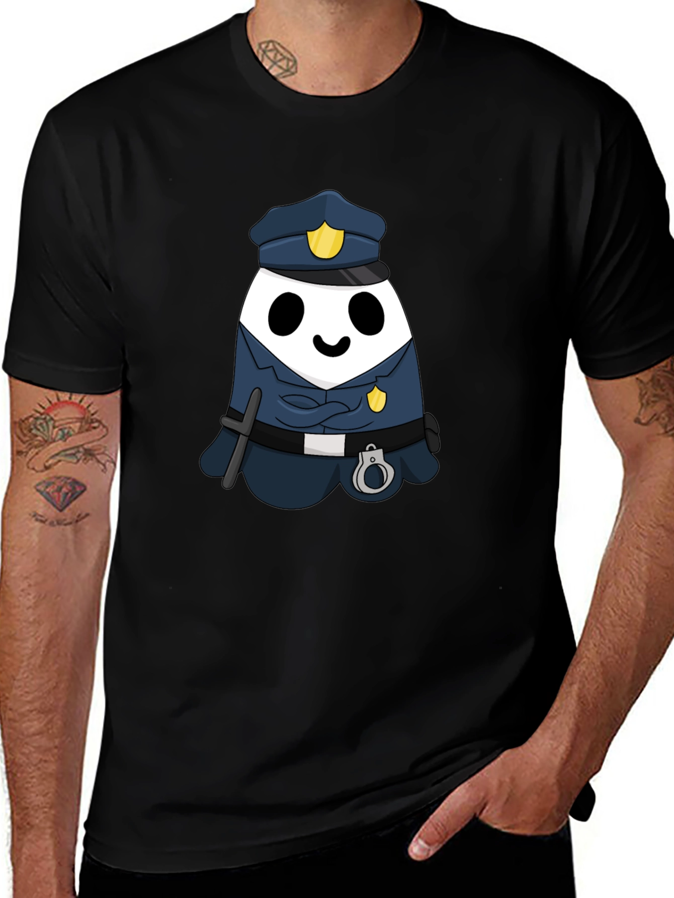 Variant 21 of Cute Police Panda T-Shirt
