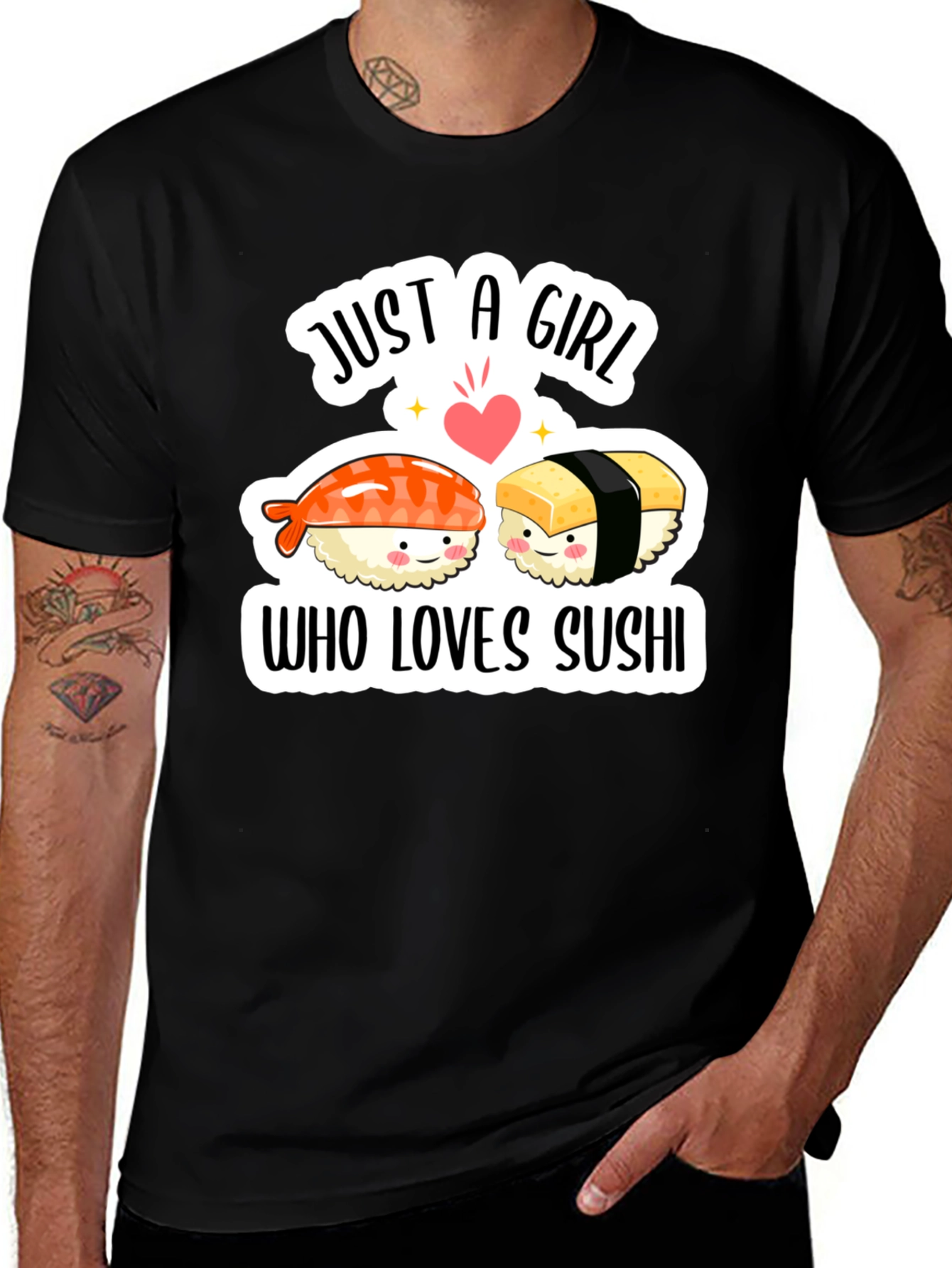 Variant 25 of Sushi Lover T-Shirt - Just a Girl Who Loves Sushi
