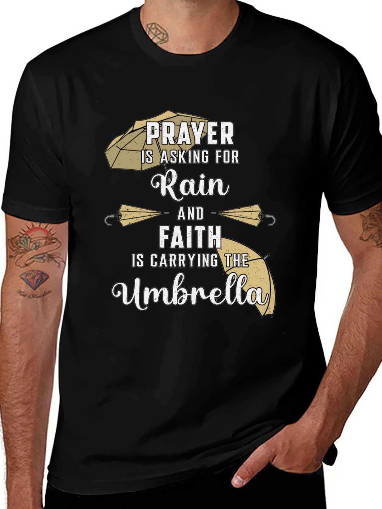 Variant 27 of Prayer & Faith T-Shirt - Inspirational Graphic Tee