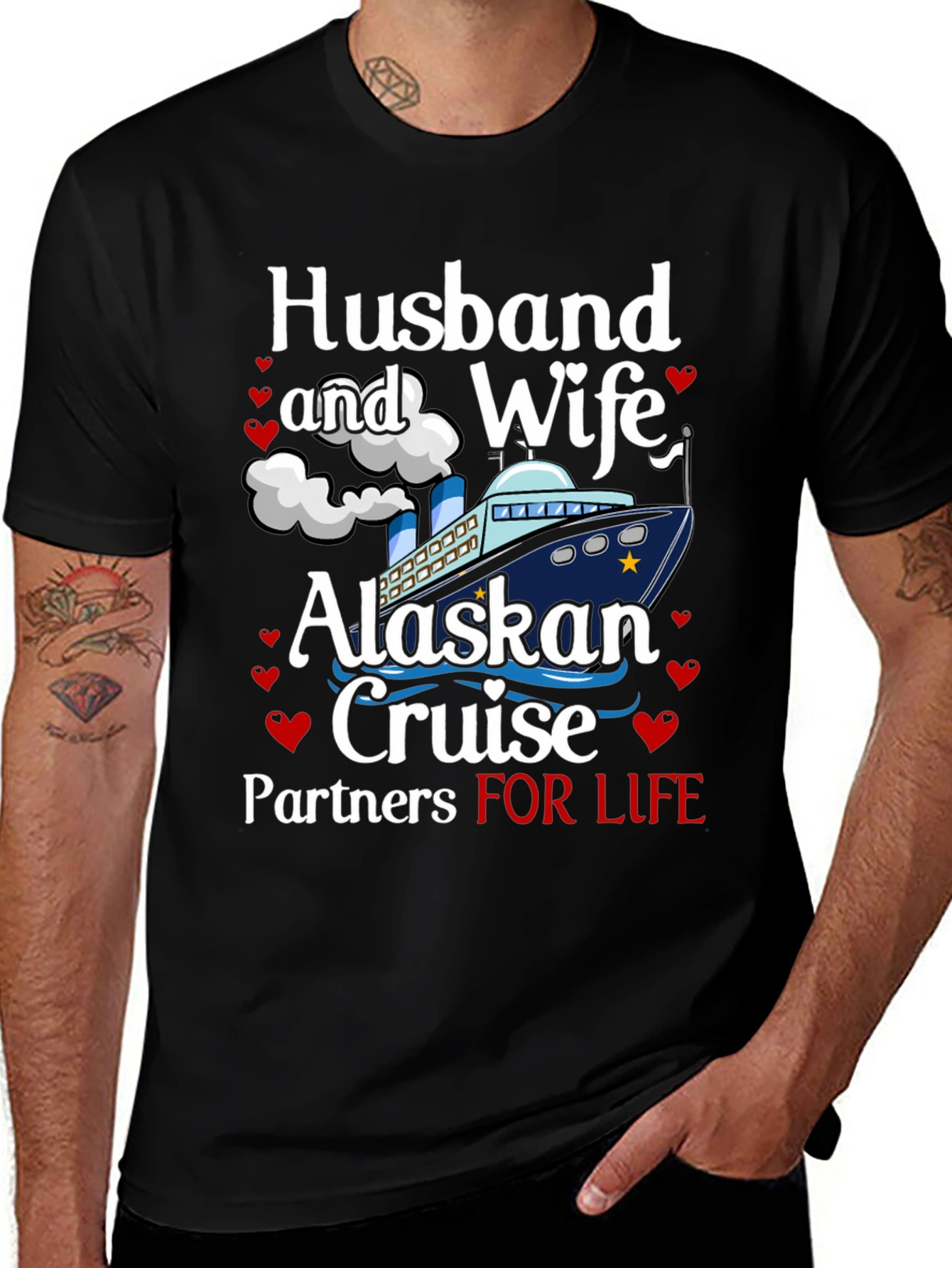 Husband and Wife Alaskan Cruise T-Shirt
