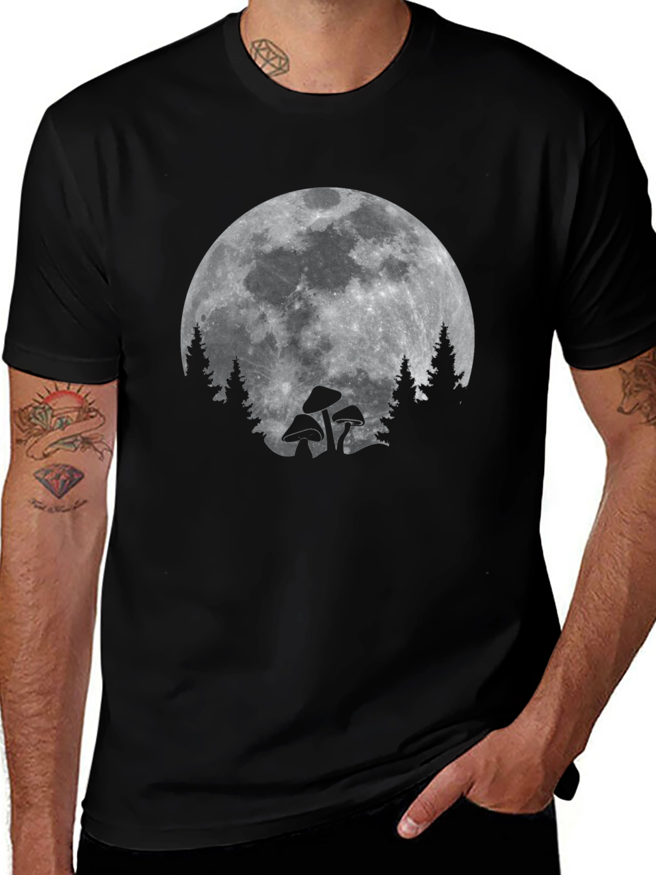 Variant 3 of Moonlight Mushroom T-Shirt