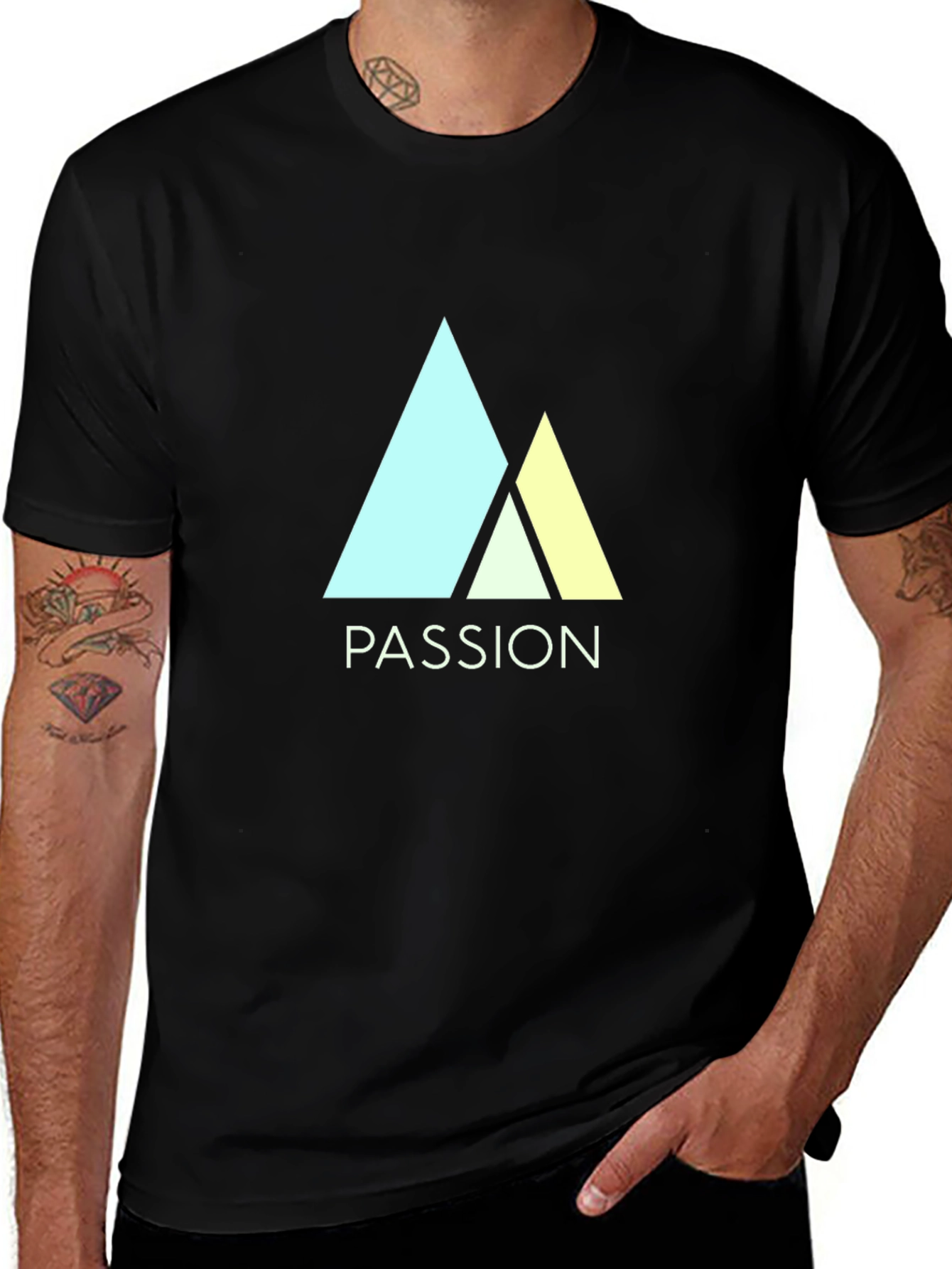 Variant 30 of Passion Mountain Graphic Tee - Black