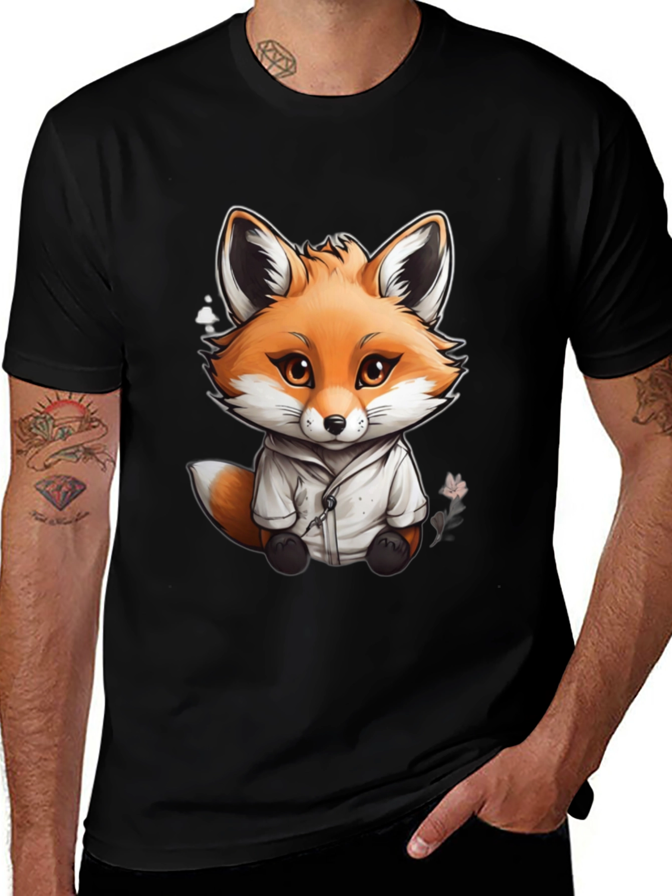 Variant 11 of Cute Fox T-Shirt - Trendy Graphic Tee