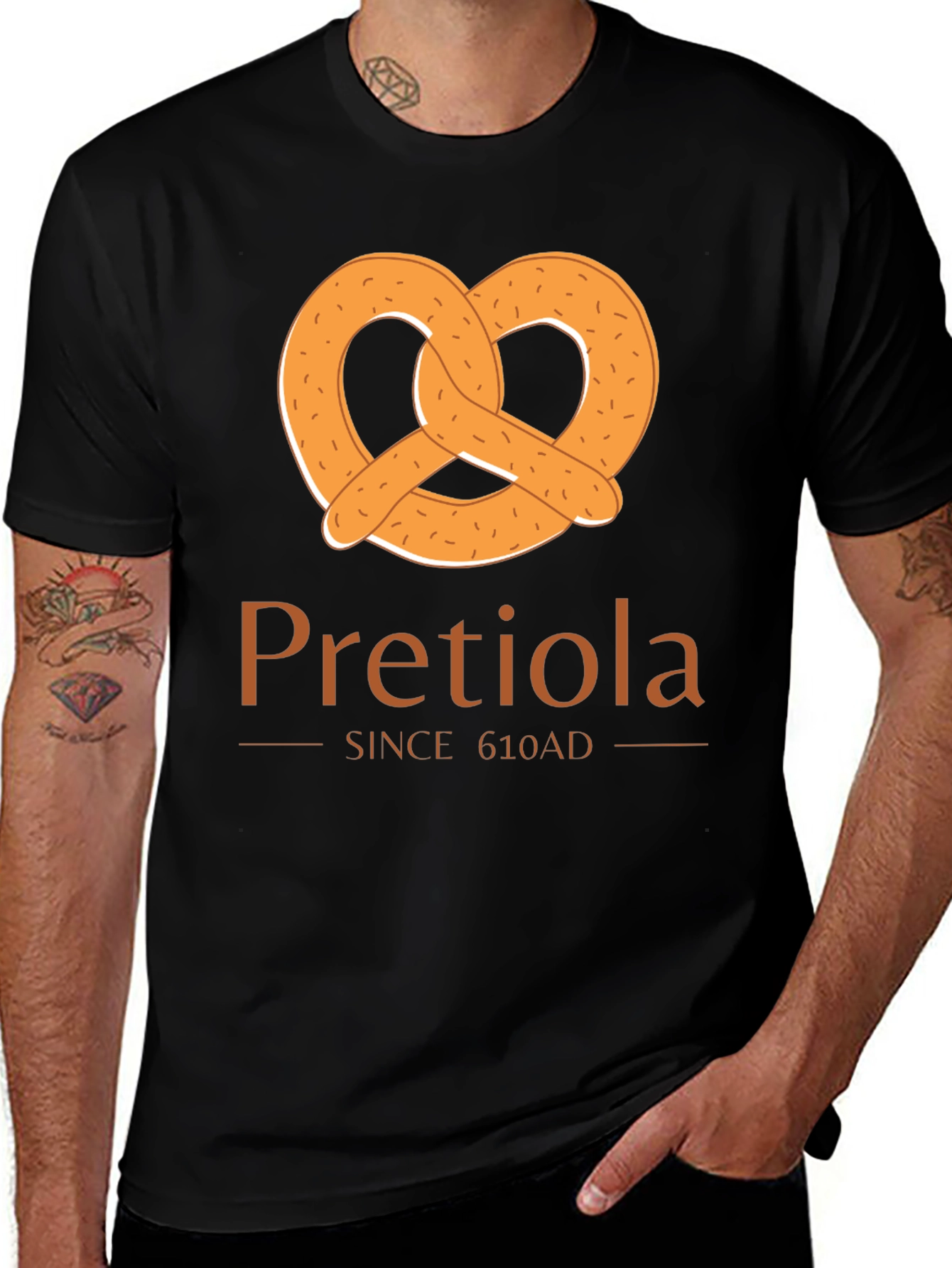 Variant 22 of Pretiola Pretzel Since 610 AD T-Shirt