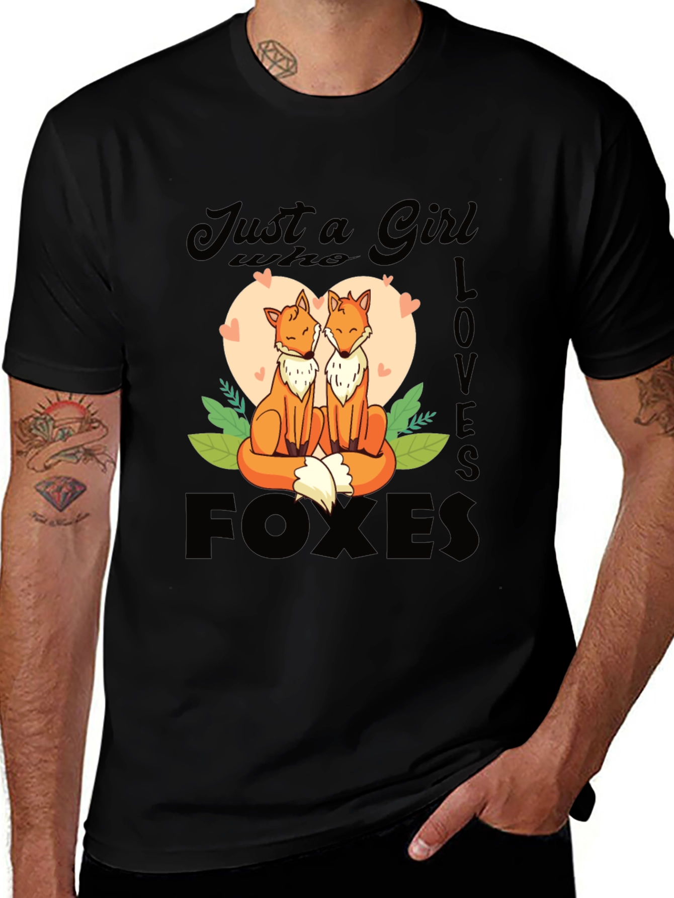 Variant 12 of Just a Girl Who Loves Foxes Graphic Tee