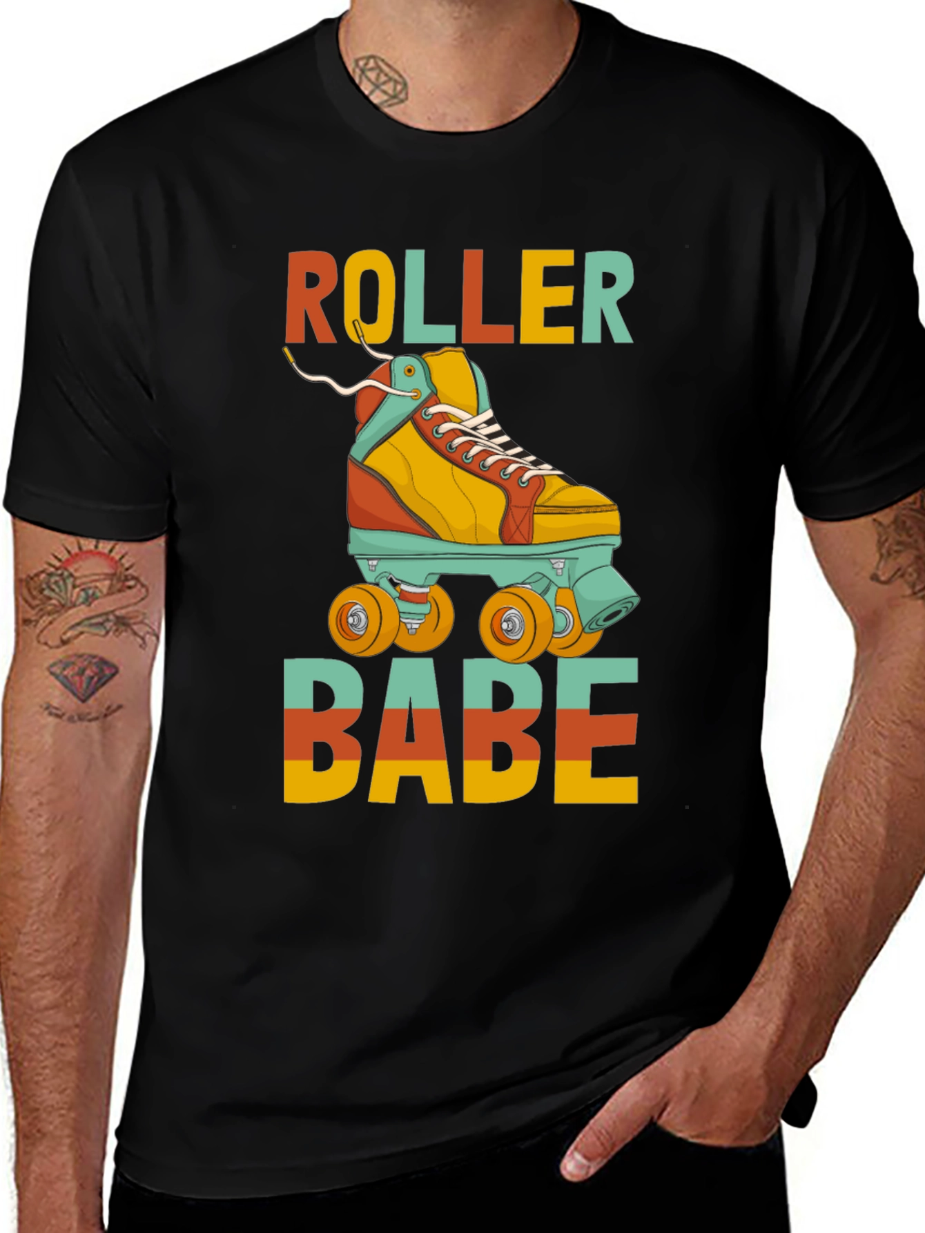 Roller Babe T-Shirt - Retro Roller Skate Design