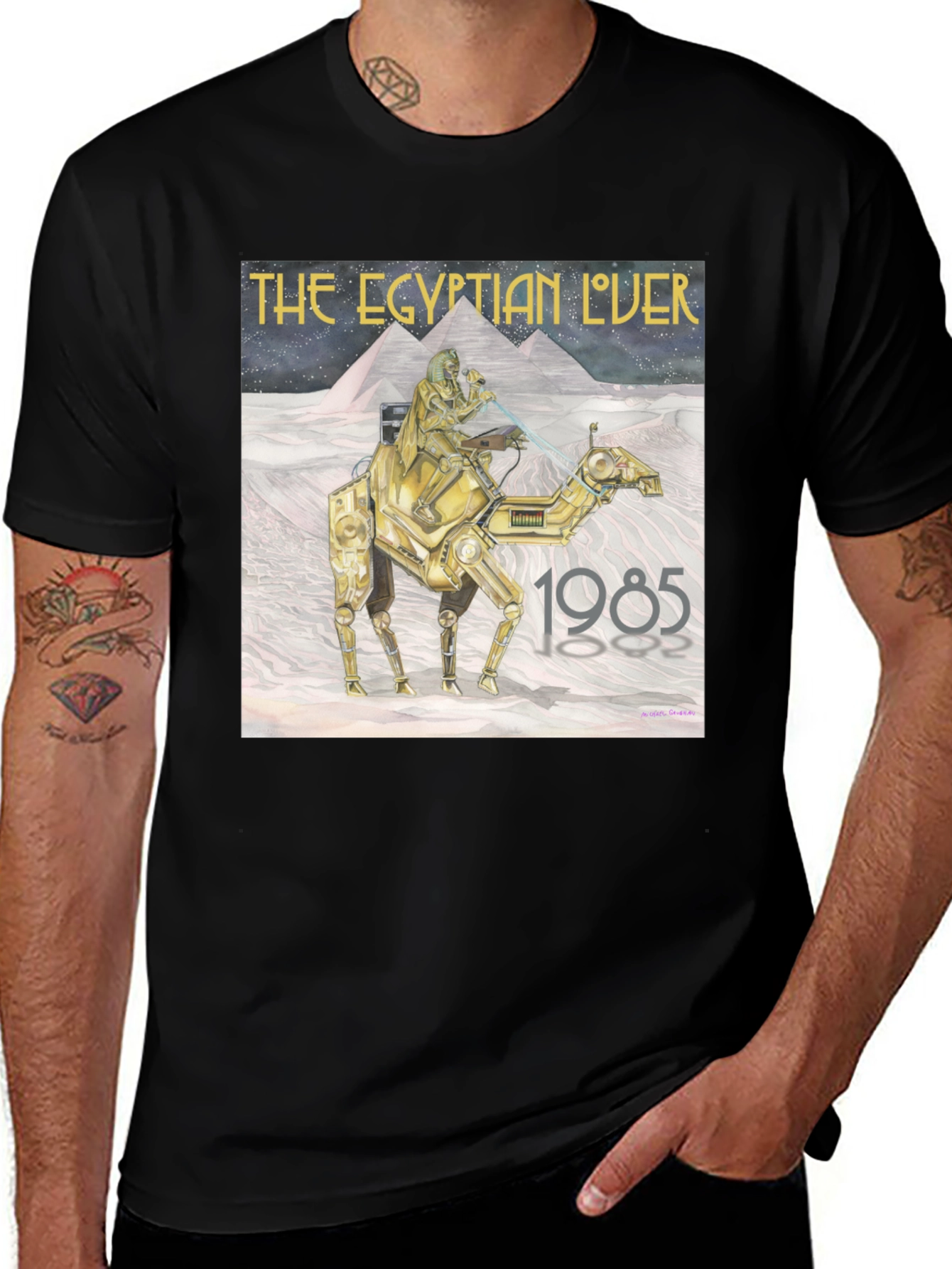 Variant 13 of Egyptian Lover 1985 Black T-Shirt