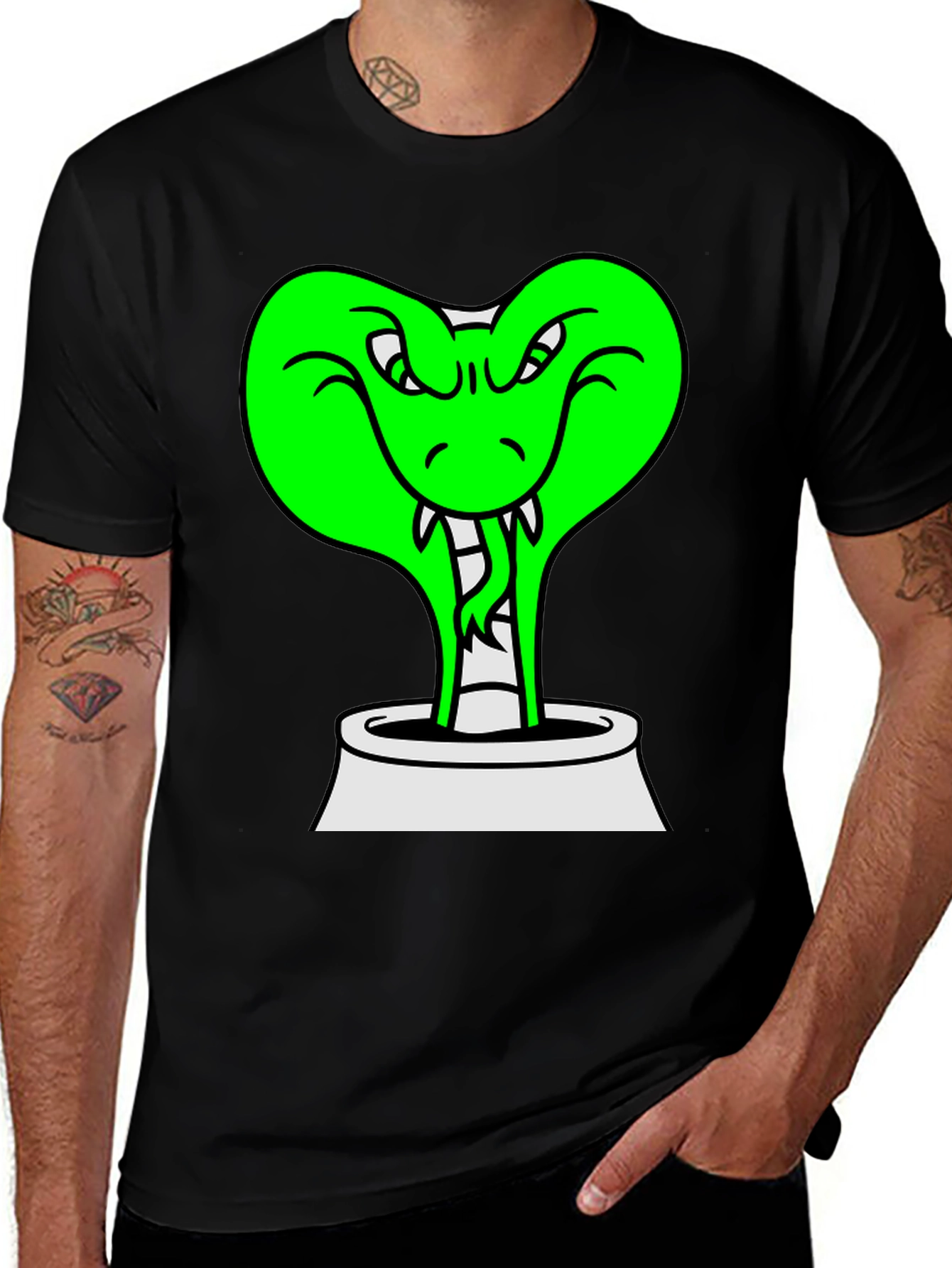 Variant 28 of Cobra Snake T-Shirt - Funny Cartoon Reptile Tee