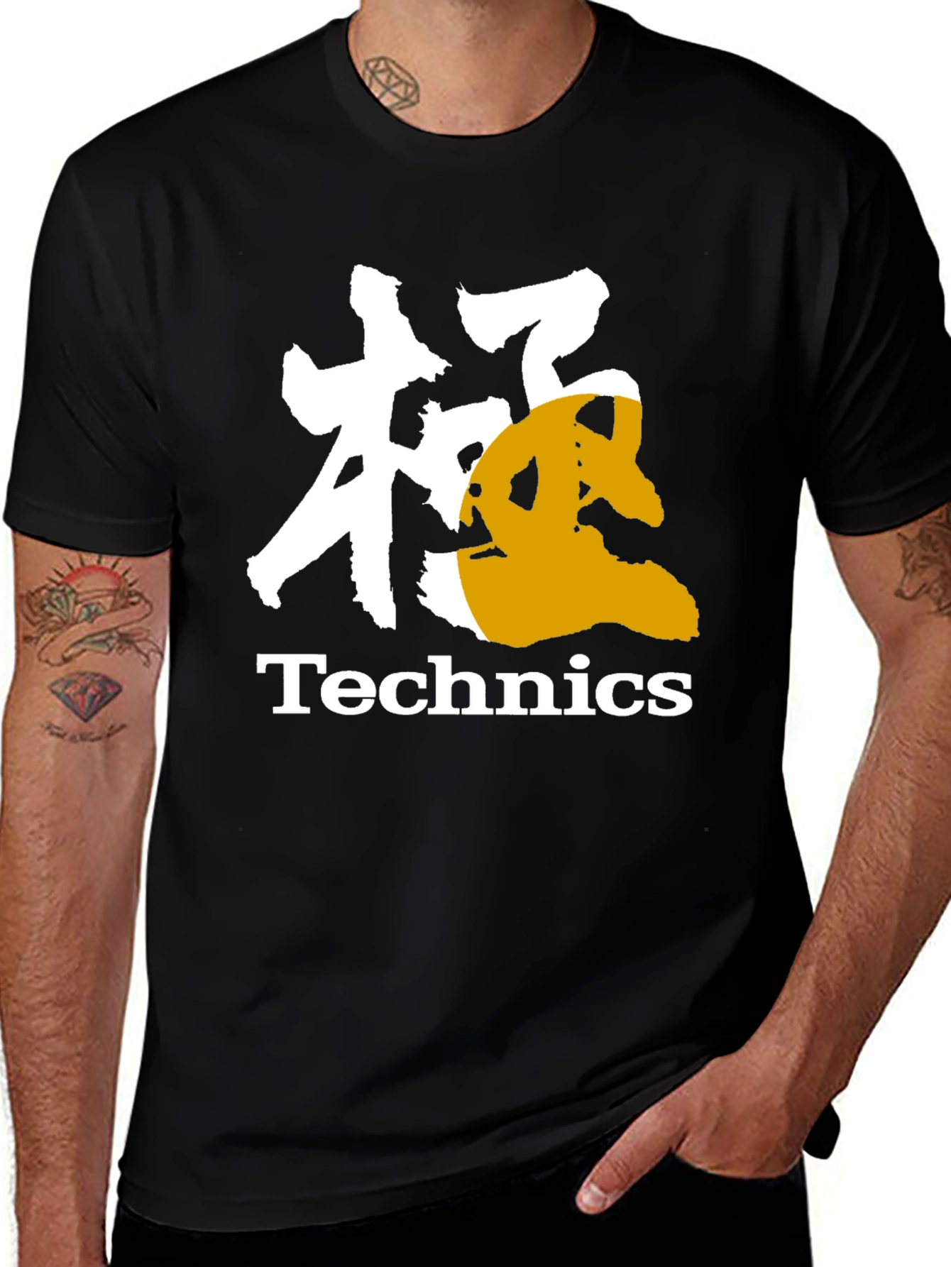 Technics Black Graphic T-Shirt