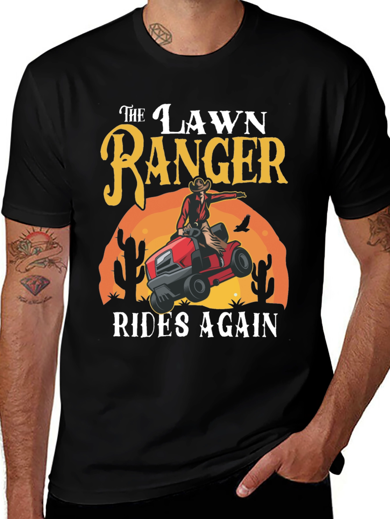 Variant 4 of Lawn Ranger Rides Again T-Shirt