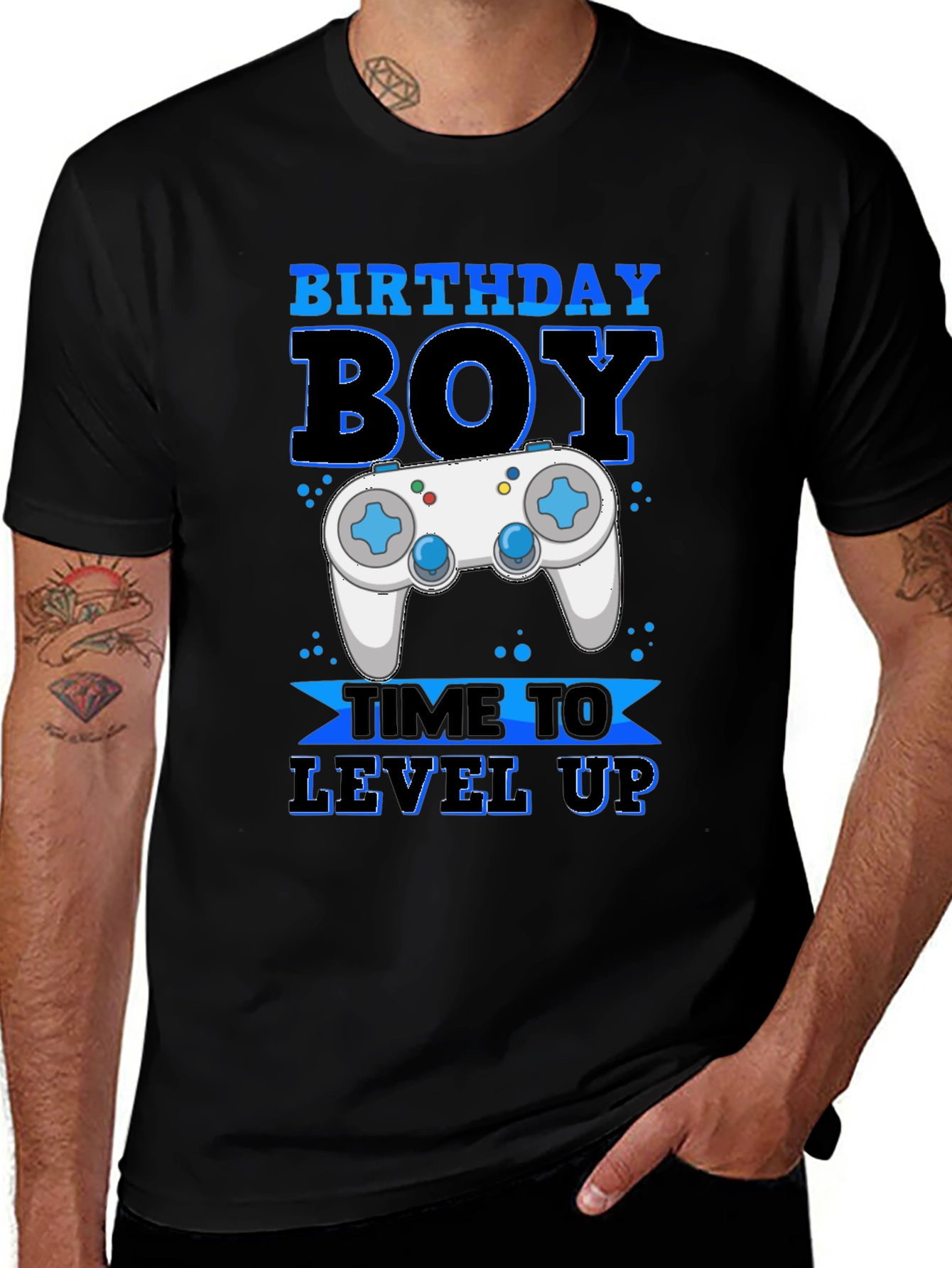Variant 6 of Birthday Boy Gamer Level Up T-Shirt