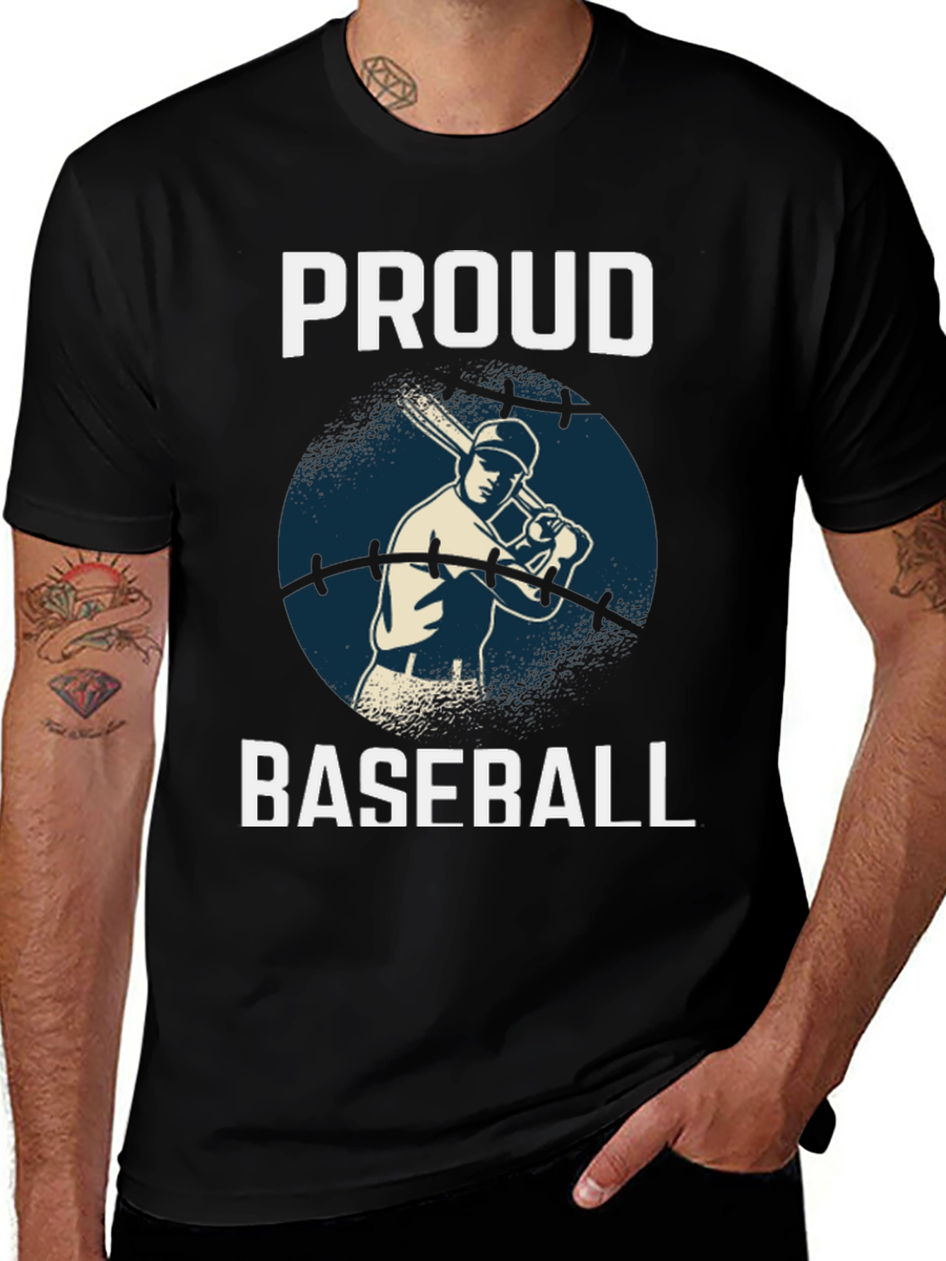 Variant 7 of Proud Baseball Player Graphic Tee