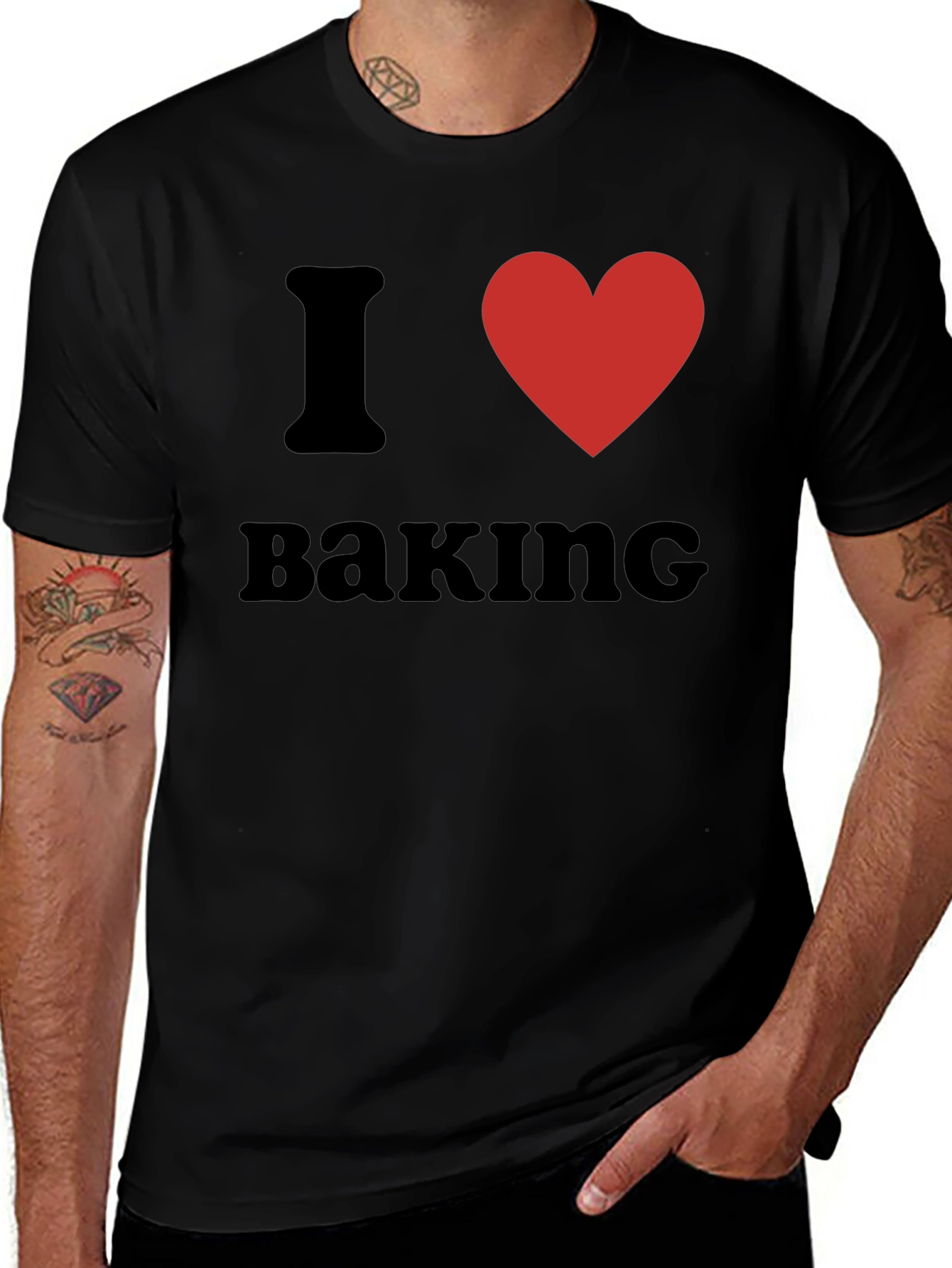 Variant 8 of I Heart Baking Graphic T-Shirt
