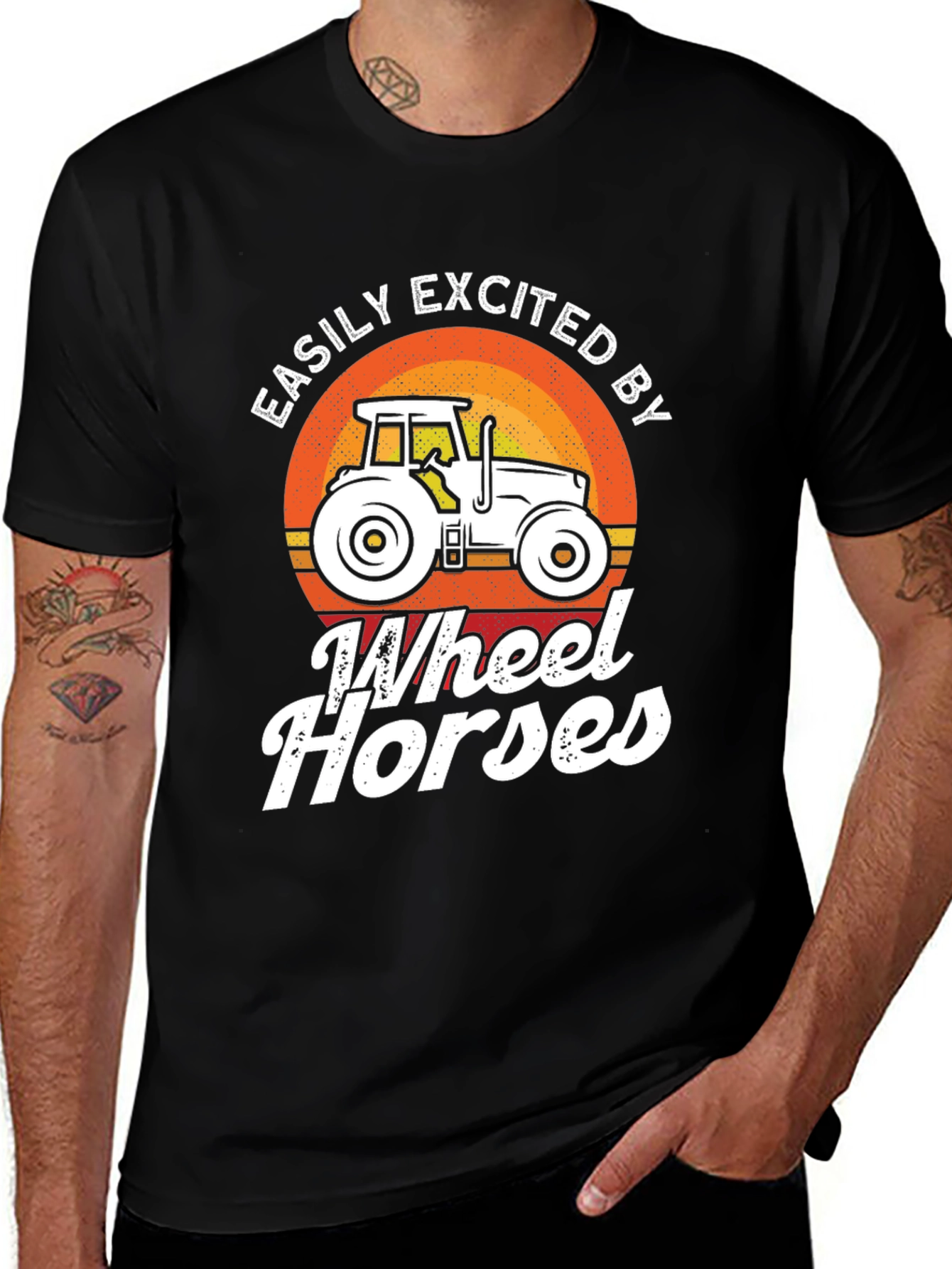 Variant 8 of Easily Excited by Wheel Horses T-Shirt