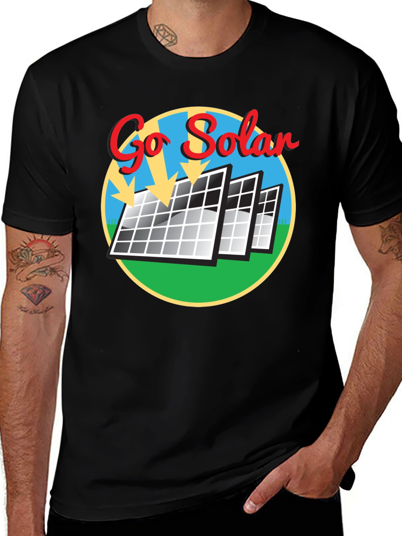 Go Solar T-Shirt - Renewable Energy Tee