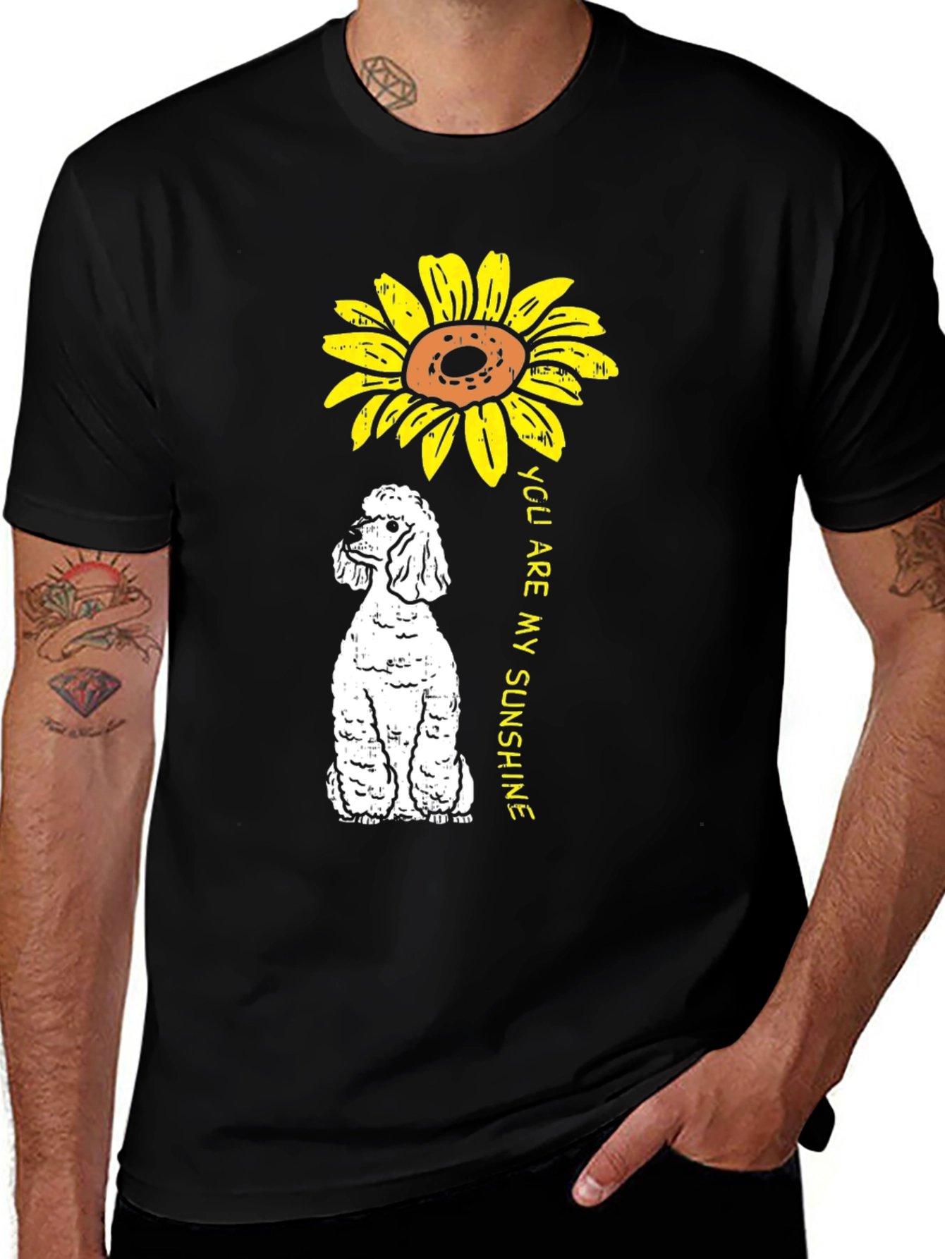 Variant 4 of Sunflower Poodle T-Shirt - You Are My Sunshine