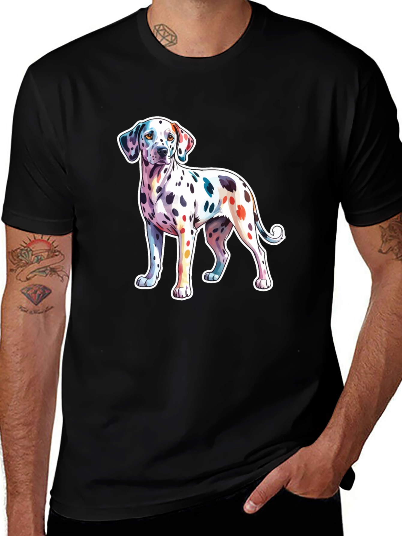 Variant 30 of Dog Dalmatian Art T-Shirt