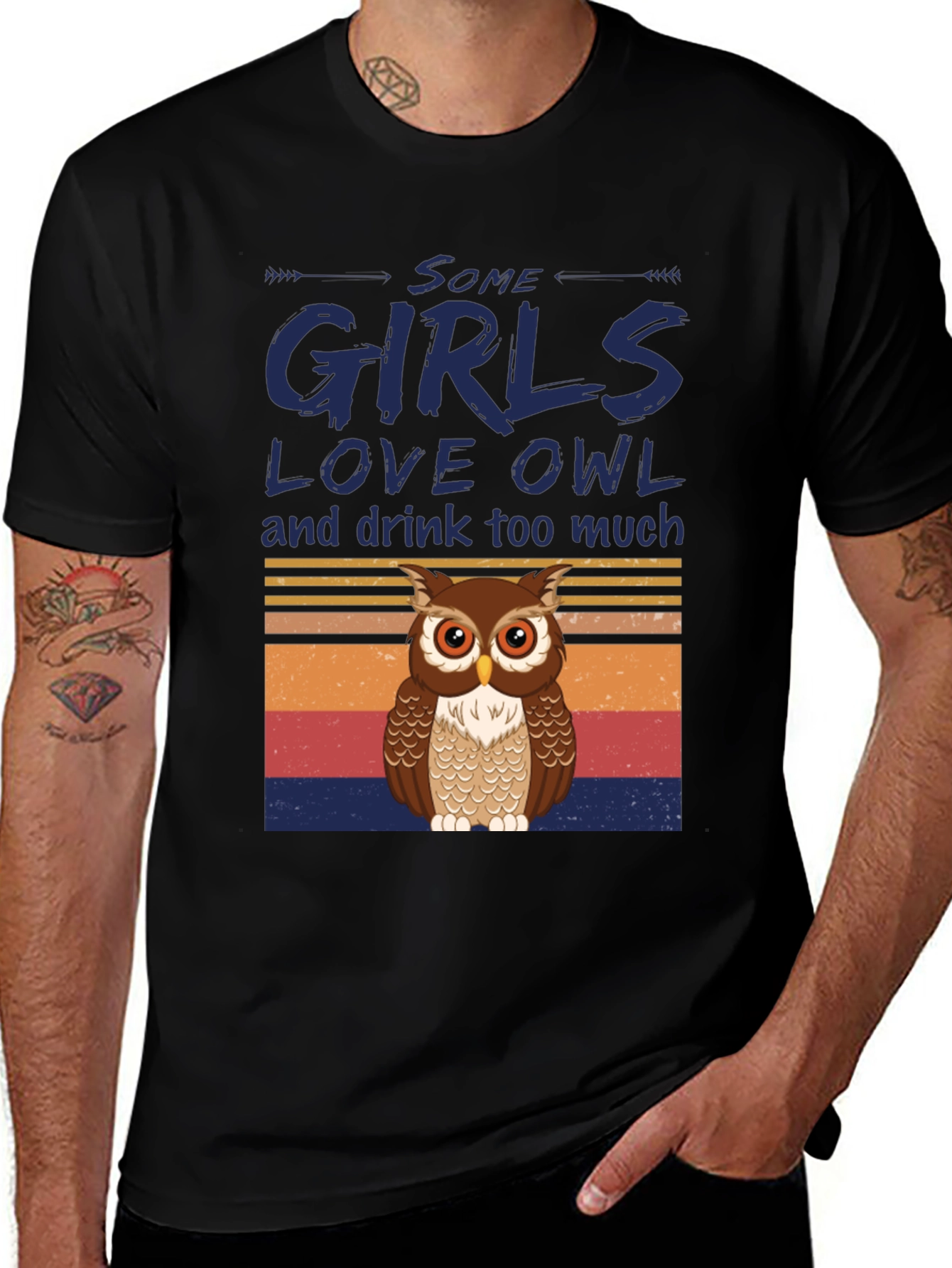Variant 28 of Some Girls Love Owl T-Shirt