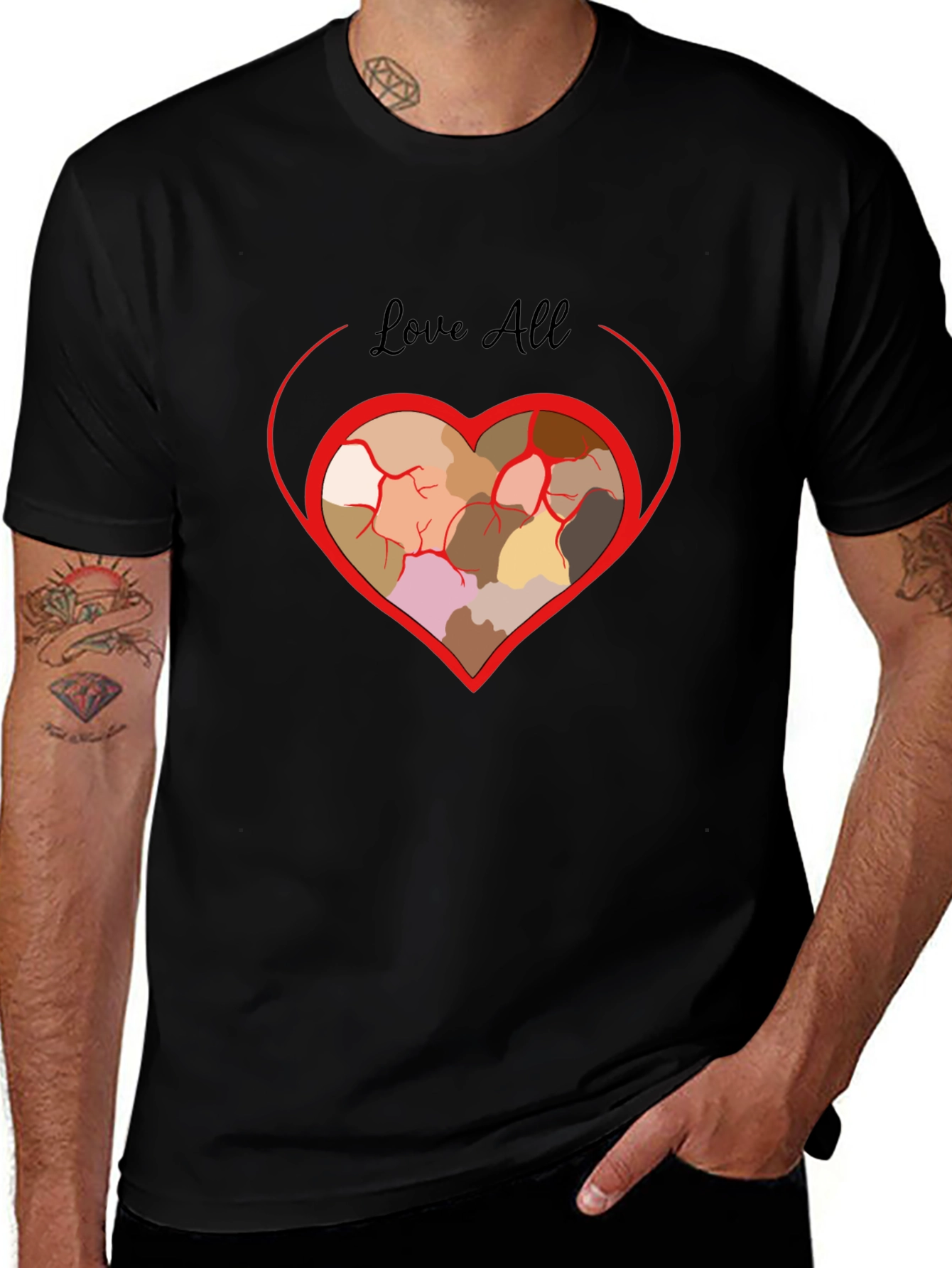 Black Love All Diversity T-Shirt main image