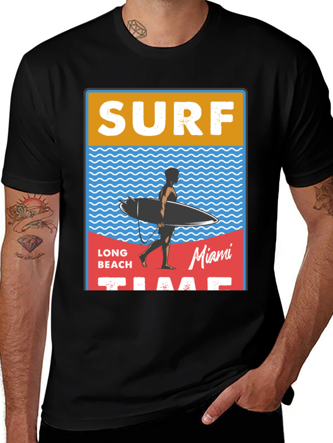 Variant 30 of Surf Time Graphic Tee - Beach Vibes