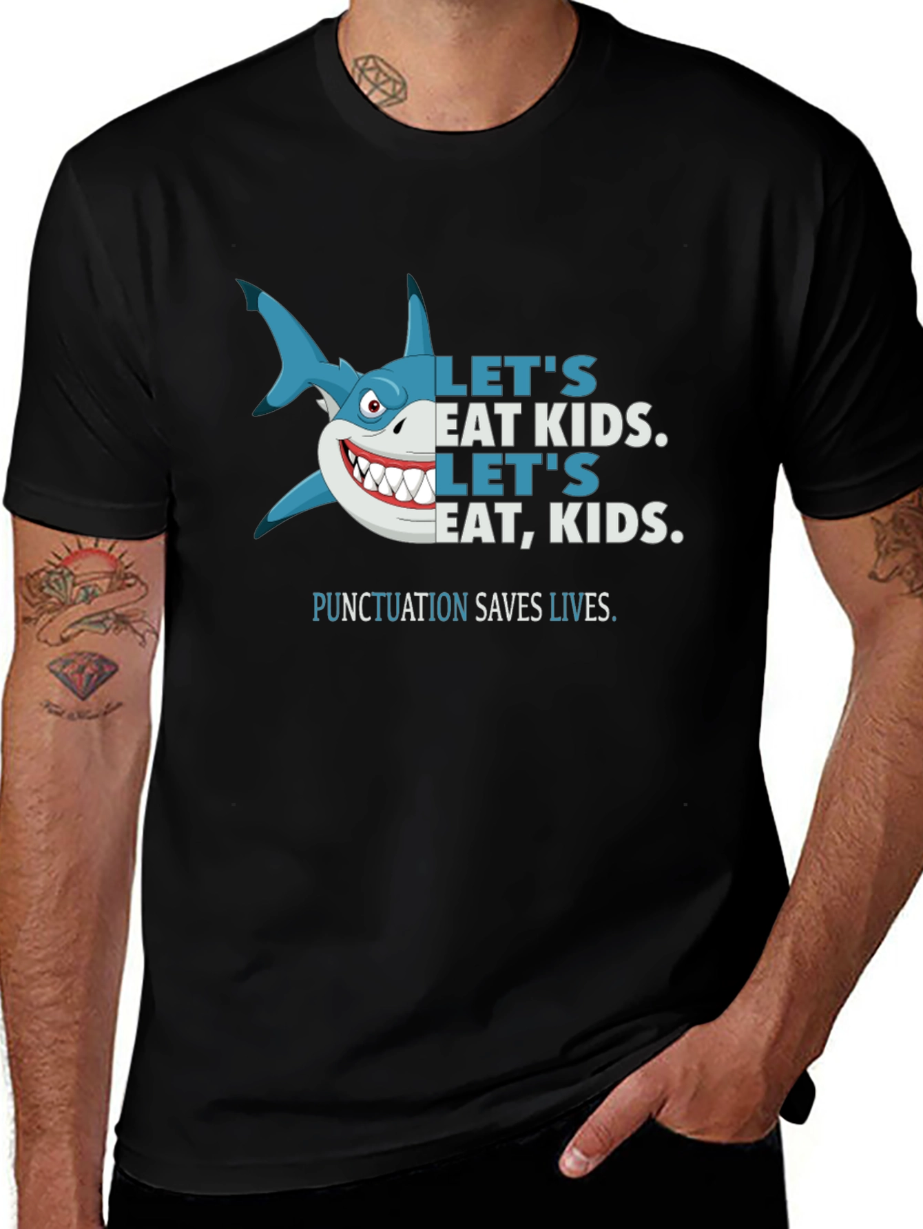 Funny Punctuation Shark T-Shirt