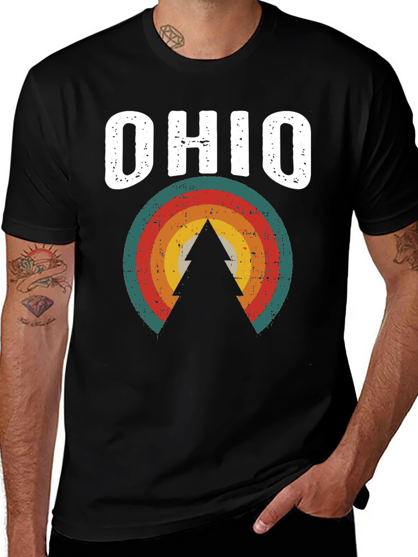 Retro Ohio Tree Graphic Tee - Unisex