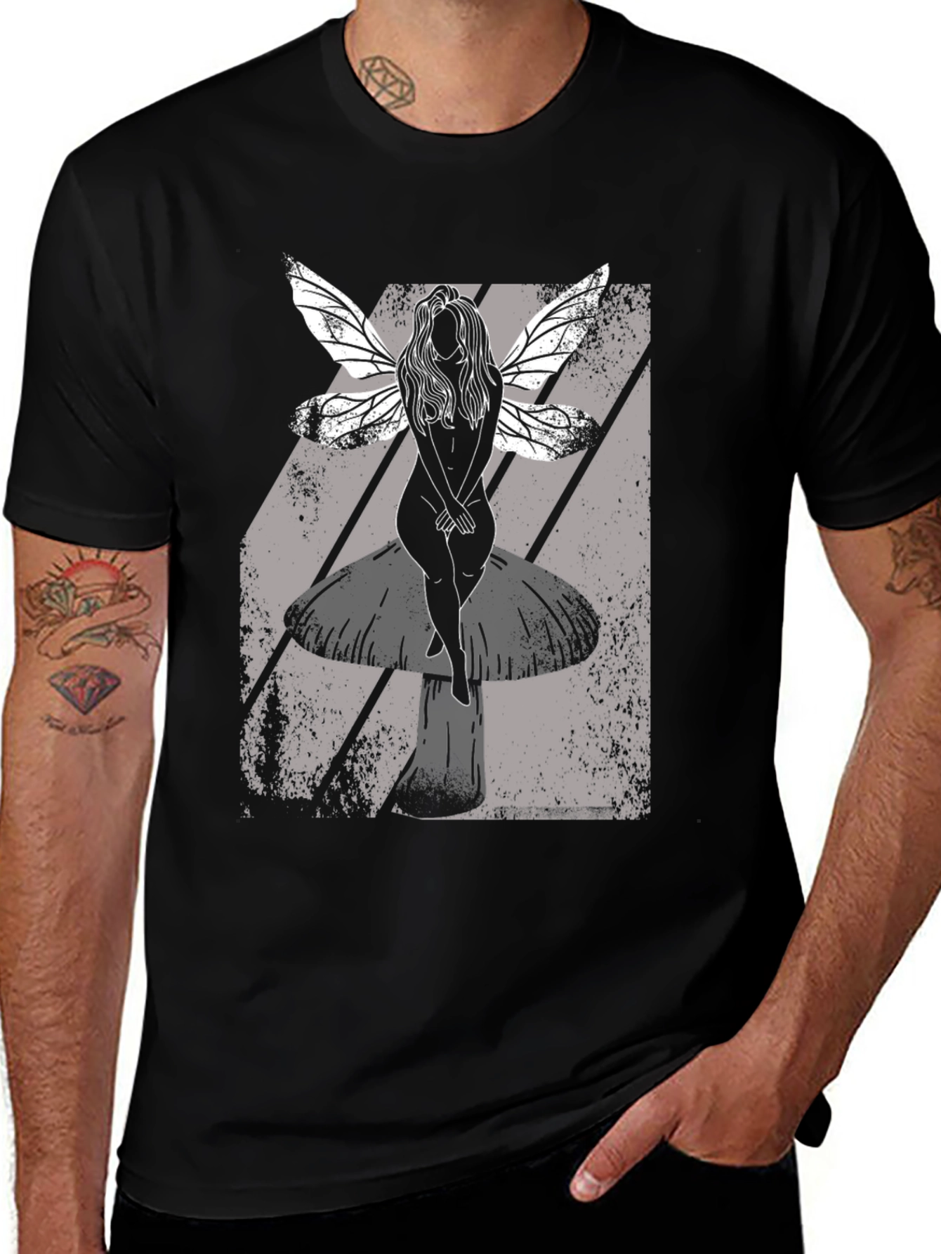 Variant 11 of Fairy on Mushroom T-Shirt - Unique Graphic Tee