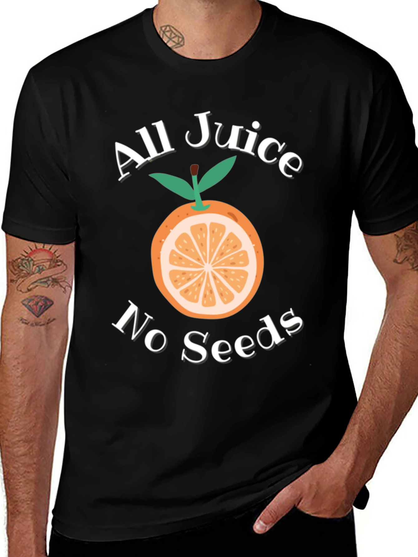 Variant 16 of All Juice No Seeds Graphic T-Shirt